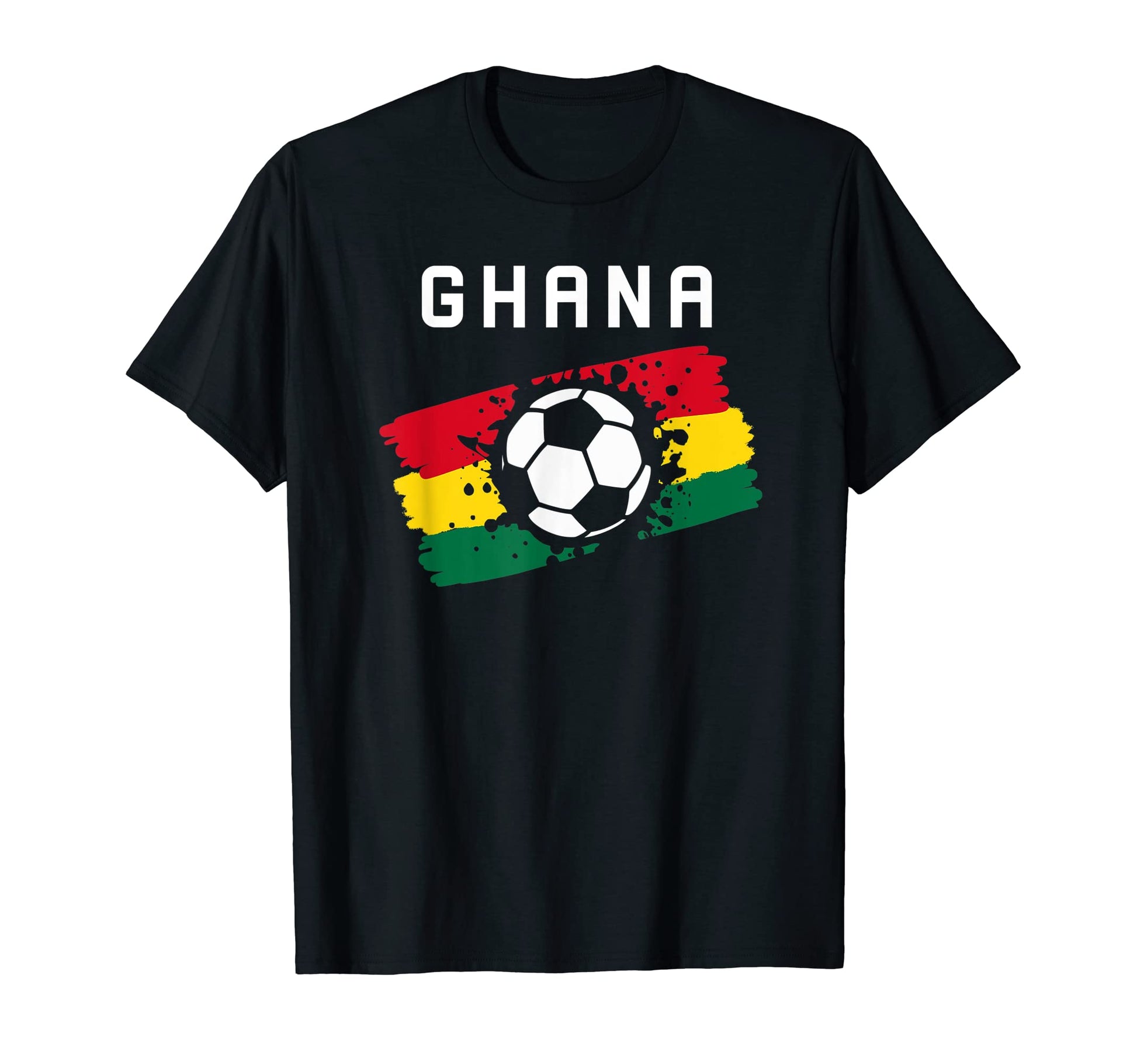 Ghana Football Flag Ghanaian Soccer T-Shirt - Trendy Graphic for Adults - T-Shirt, Sweatshirt, Hoodie