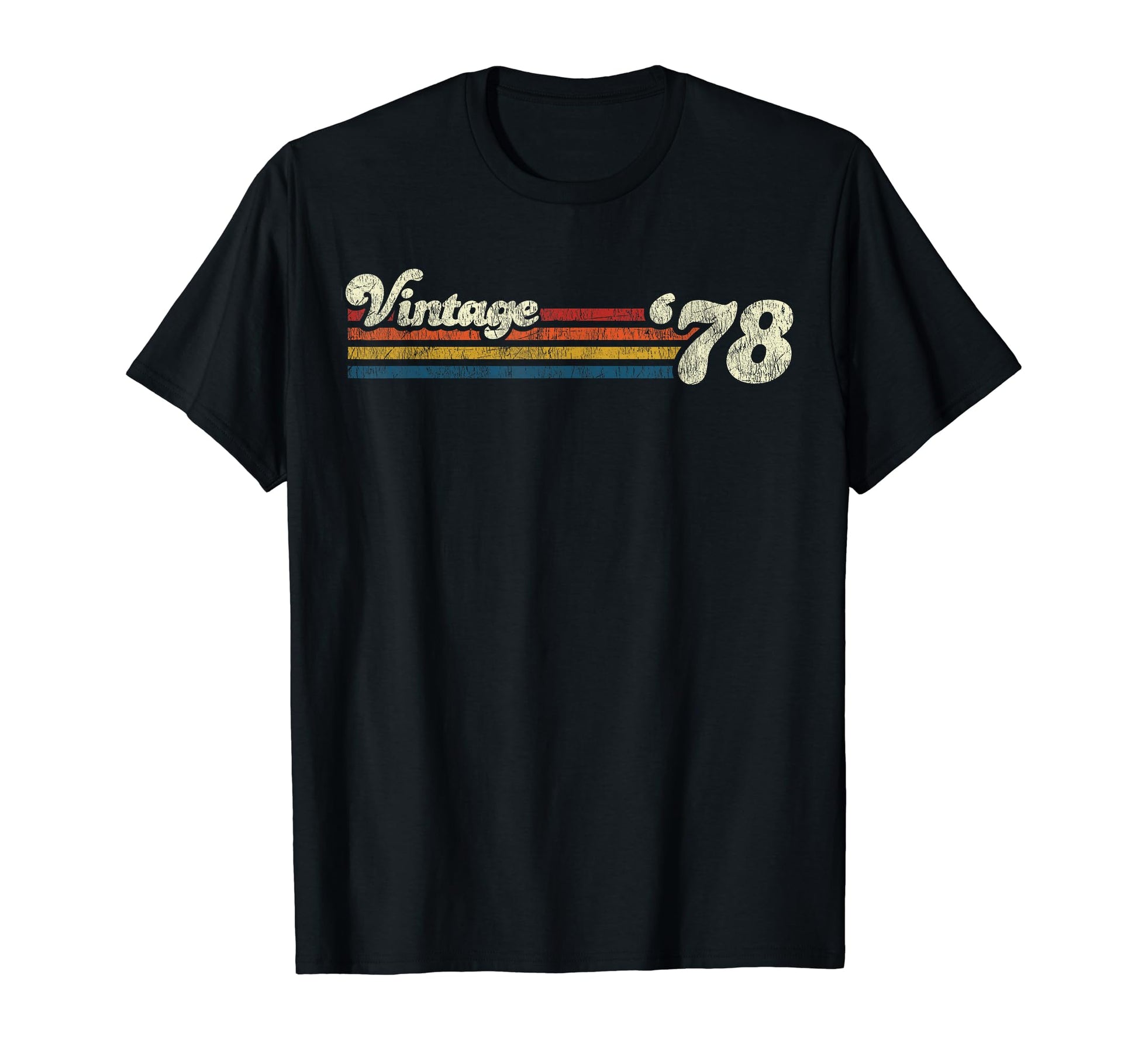 1978 Chest Stripe Birthday T-Shirt - Casual Everyday Wear for Adults - T-Shirt, Sweatshirt, Hoodie