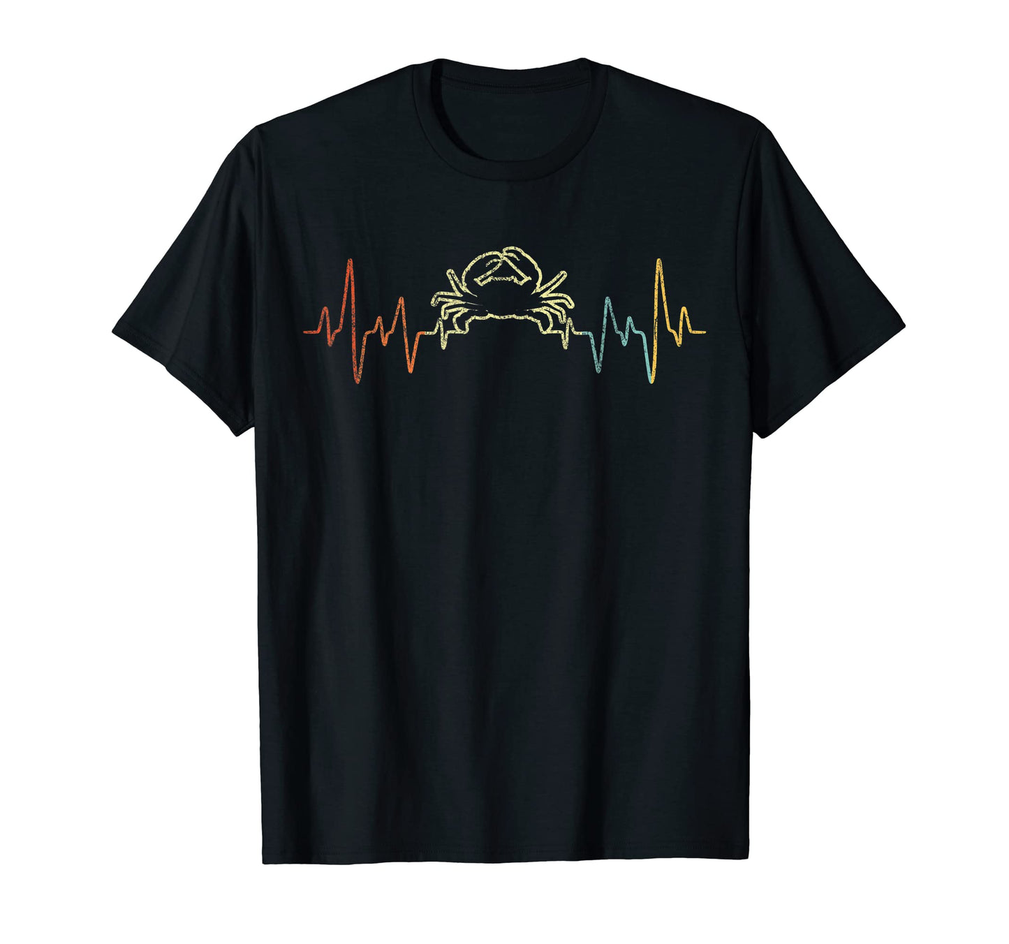 Heartbeat Crab Lover Funny Crab T-Shirt - Trendy Graphic Men Women - T-Shirt, Sweatshirt, Hoodie