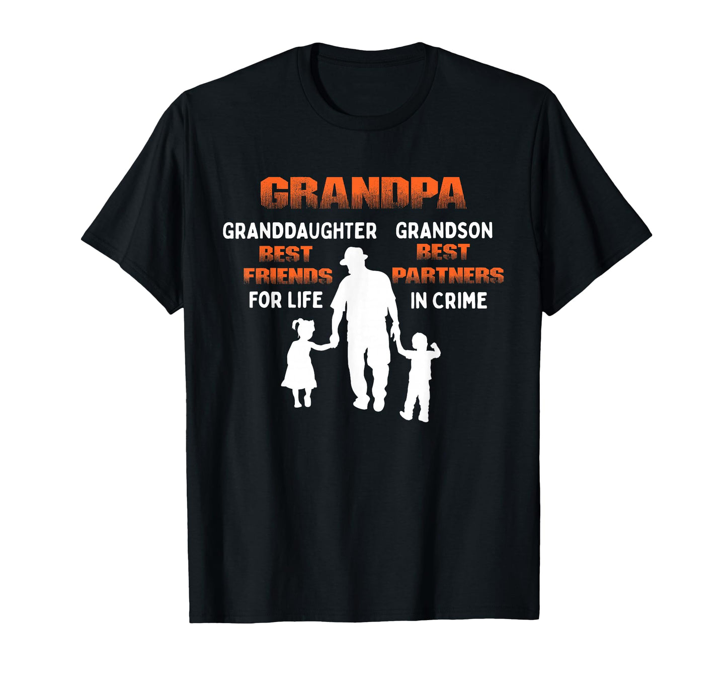 Grandpa Granddaughter Best Friends T-Shirt - Casual Everyday Wear Unisex - T-Shirt, Sweatshirt, Hoodie
