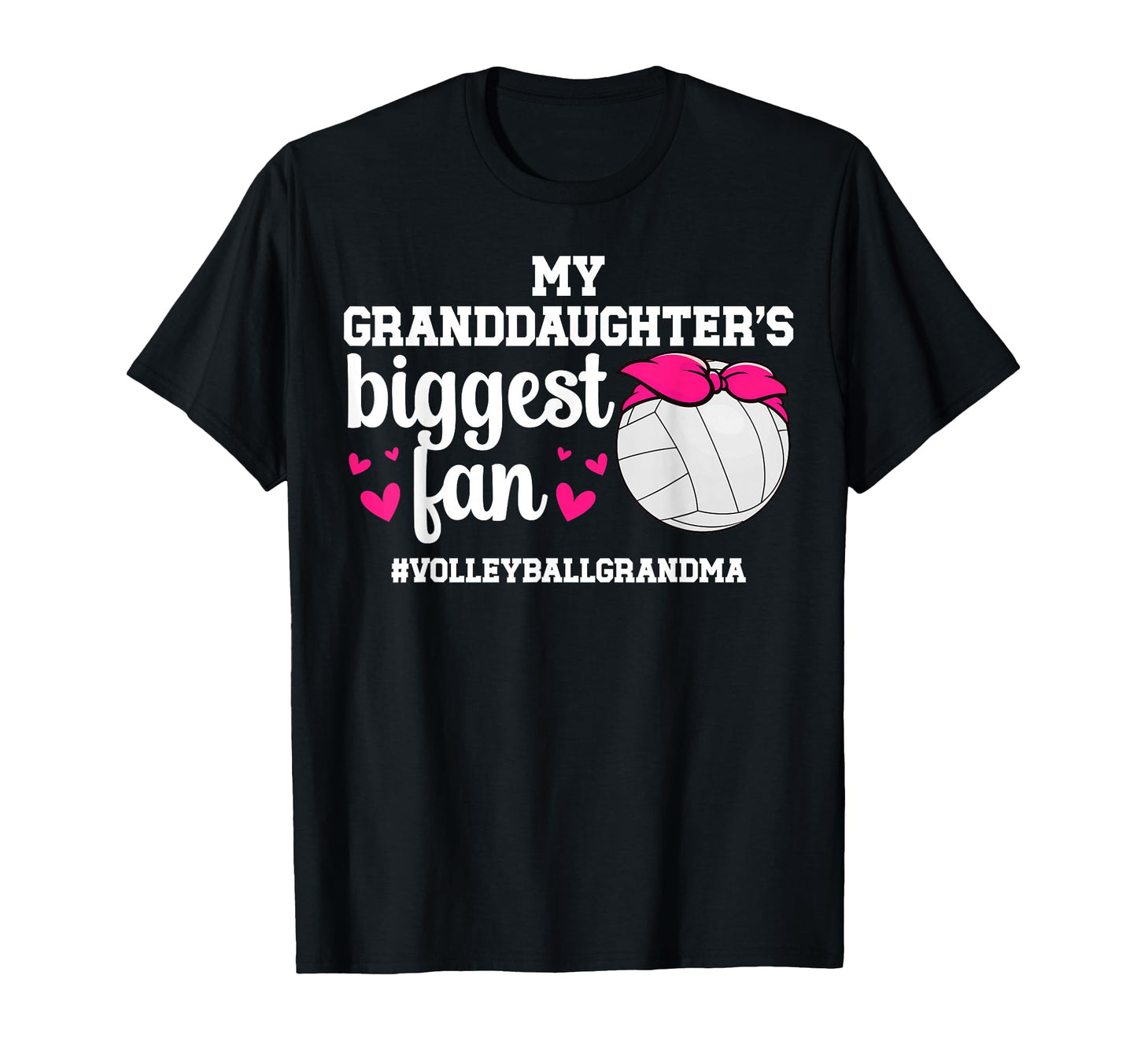 Biggest Fan Volleyball Grandma T-Shirt - Graphic Print for Adults - T-Shirt, Sweatshirt, Hoodie