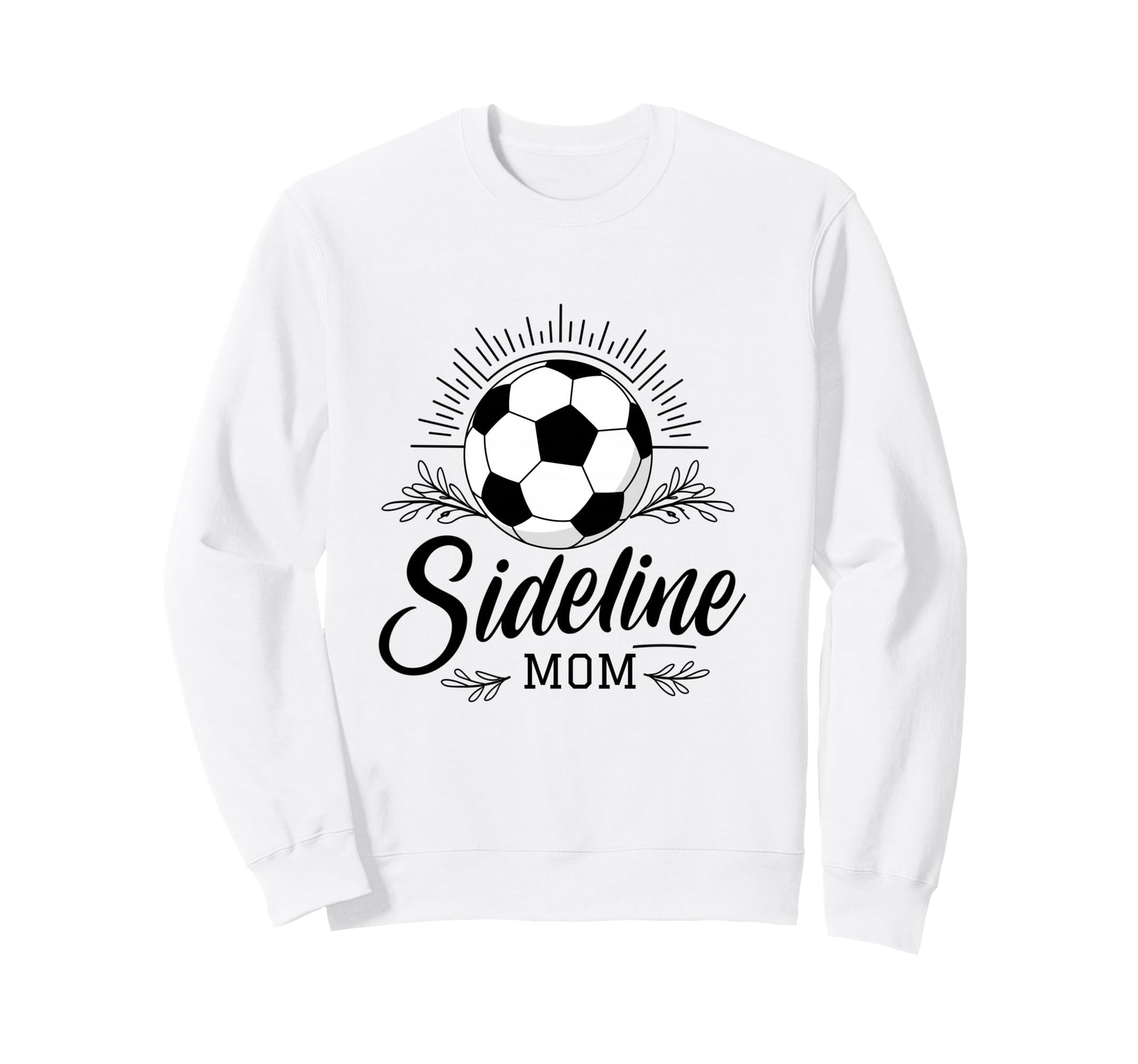 Sideline Mom Soccer Game Days Sweatshirt - Minimalist Print Men Women - T-Shirt, Sweatshirt, Hoodie