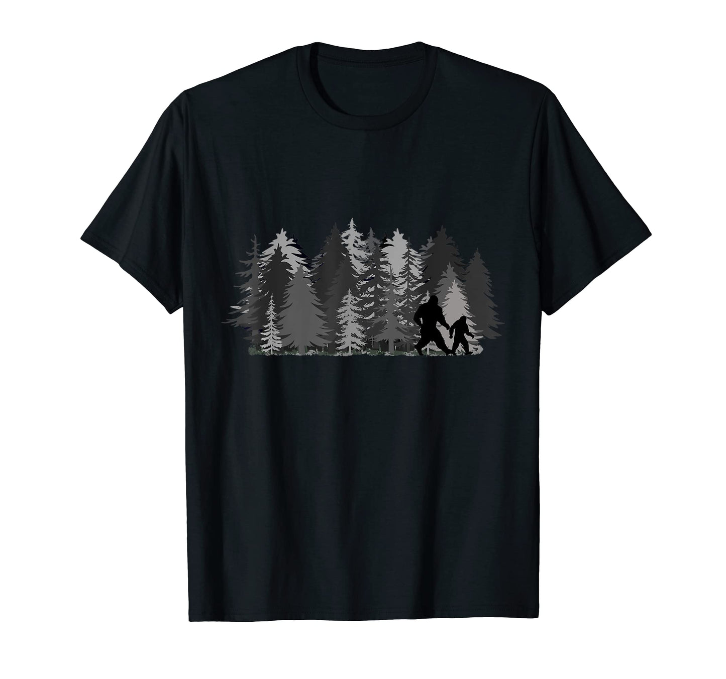 Funny Father And Son Sasquatch Family T-Shirt - Minimalist Print Unisex - T-Shirt, Sweatshirt, Hoodie