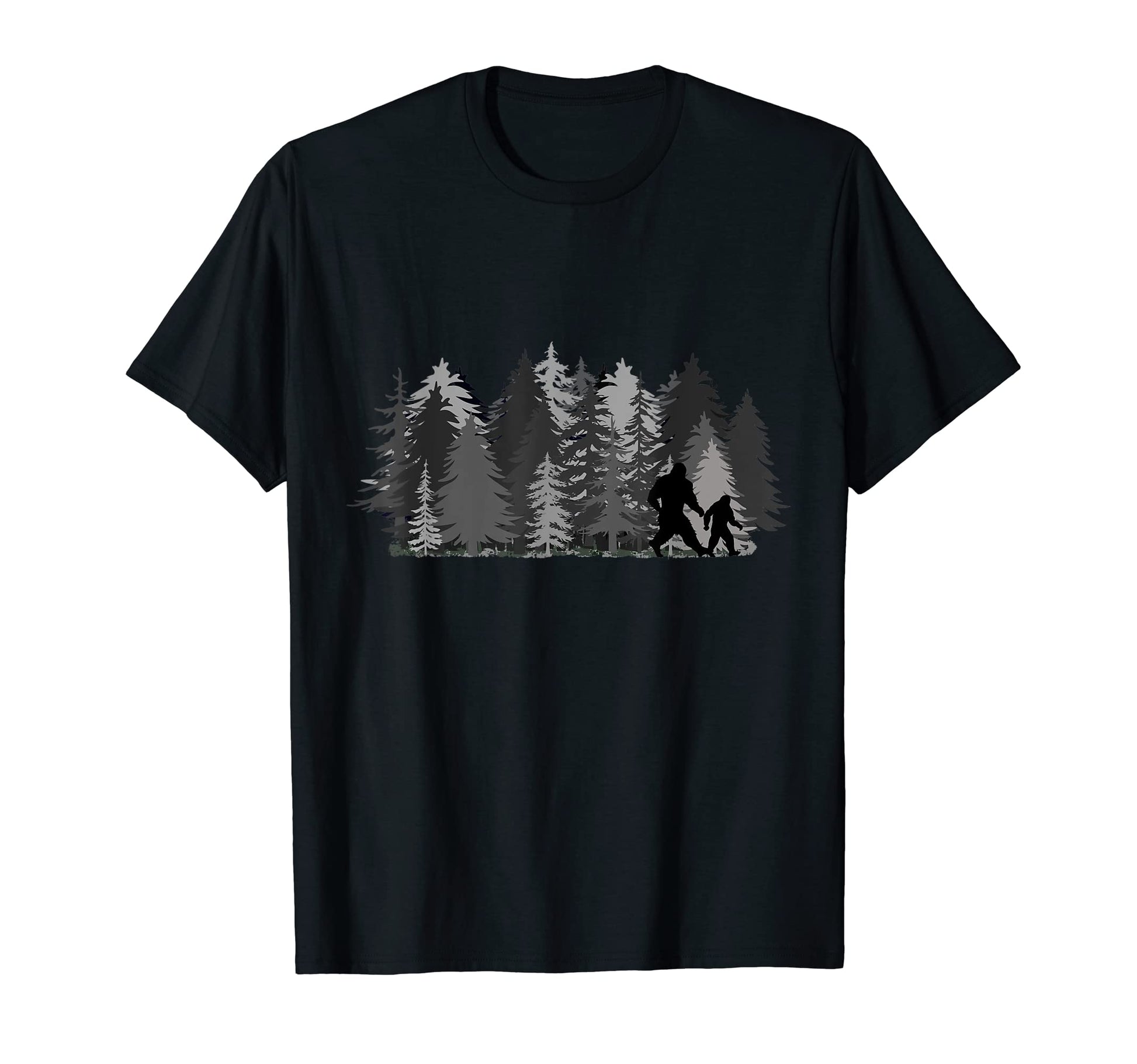 Funny Father And Son Sasquatch Family T-Shirt - Minimalist Print Unisex - T-Shirt, Sweatshirt, Hoodie