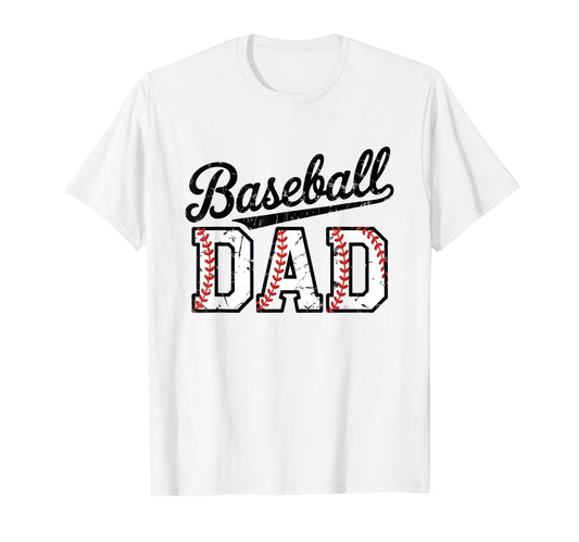 Baseball Dad Sports Lettering Baseball T-Shirt - Novelty Apparel for Adults - T-Shirt, Sweatshirt, Hoodie
