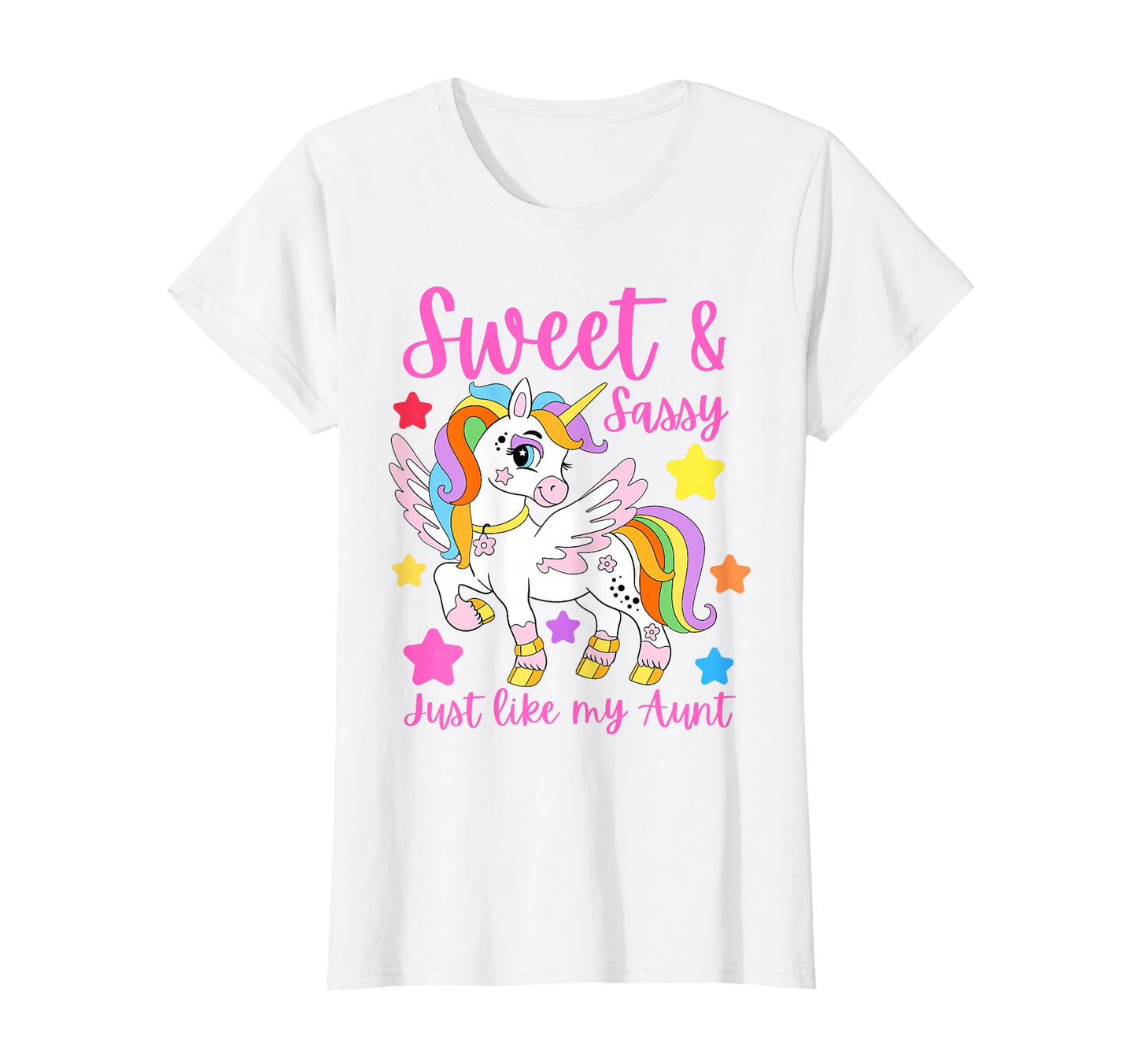 Sassy Unicorn Like My Aunt Matching T-Shirt - Aesthetic Graphic Men Women - T-Shirt, Sweatshirt, Hoodie