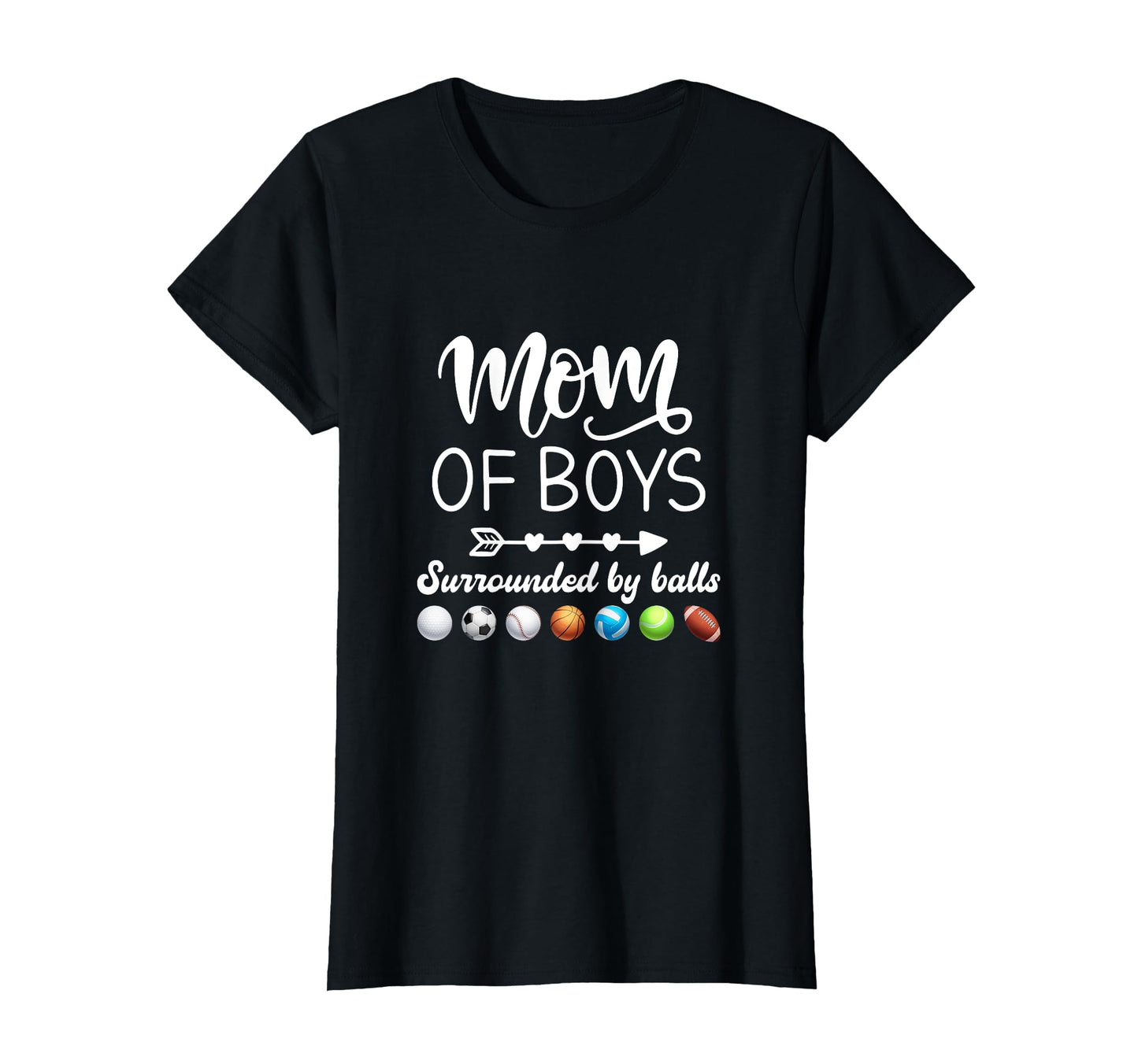 Mom Surrounded Balls Soccer Basketball T-Shirt - Streetwear Style Unisex - T-Shirt, Sweatshirt, Hoodie