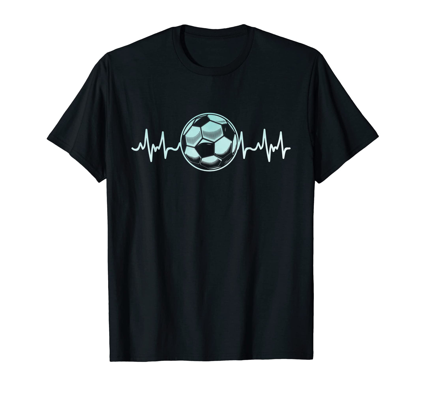 Soccer Heartbeat Soccer Player T-Shirt - Custom Art Print Unisex - T-Shirt, Sweatshirt, Hoodie