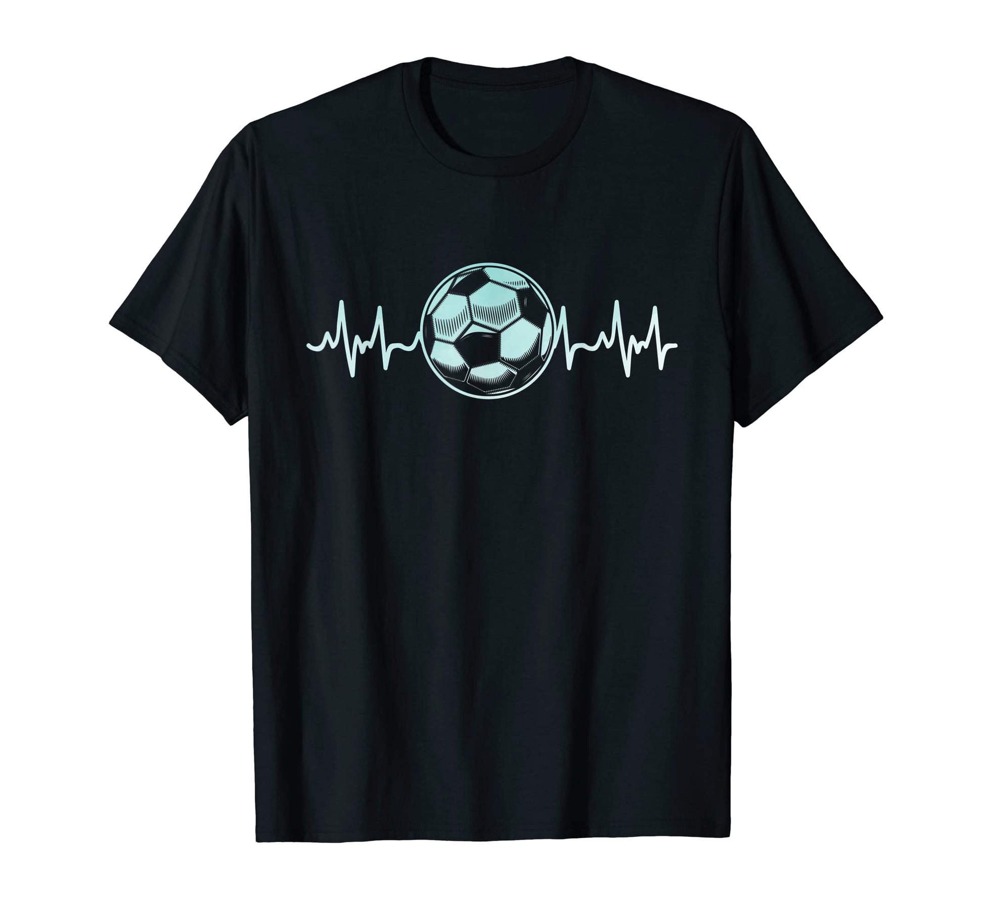 Soccer Heartbeat Soccer Player T-Shirt - Custom Art Print Unisex - T-Shirt, Sweatshirt, Hoodie