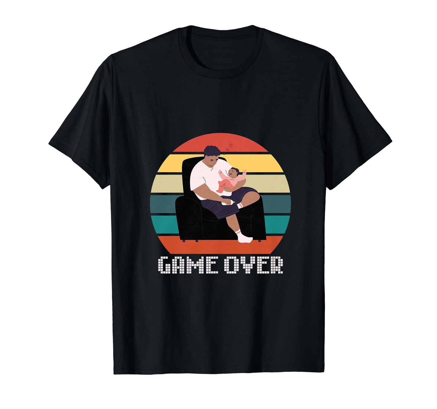 Gifts Gaming Gamer Dad Game Over T-Shirt - Graphic Print for Adults - T-Shirt, Sweatshirt, Hoodie