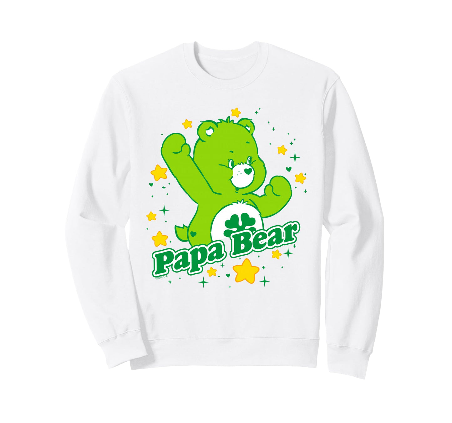 Care Bears Lucky Papa Fathers Day Sweatshirt - Aesthetic Graphic Men Women - T-Shirt, Sweatshirt, Hoodie