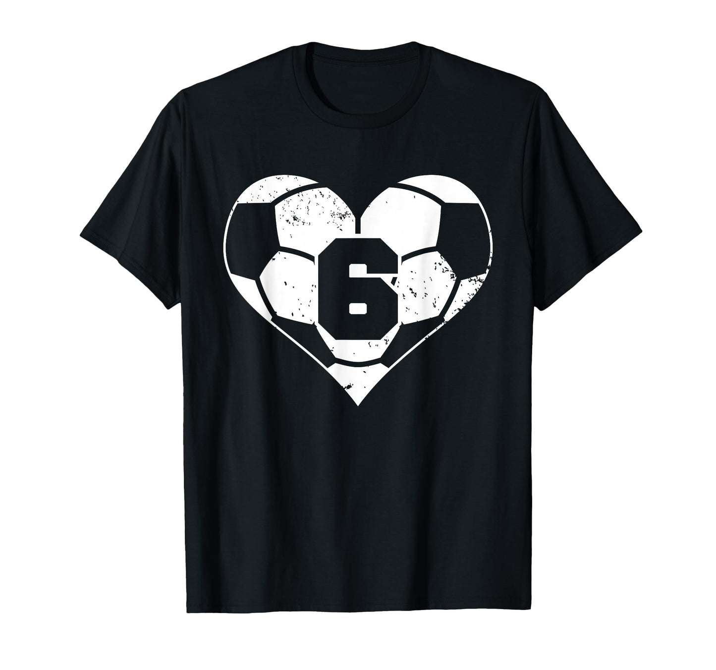 Soccer Number 6 Jersey Funny T-Shirt - Casual Everyday Wear for Adults - T-Shirt, Sweatshirt, Hoodie