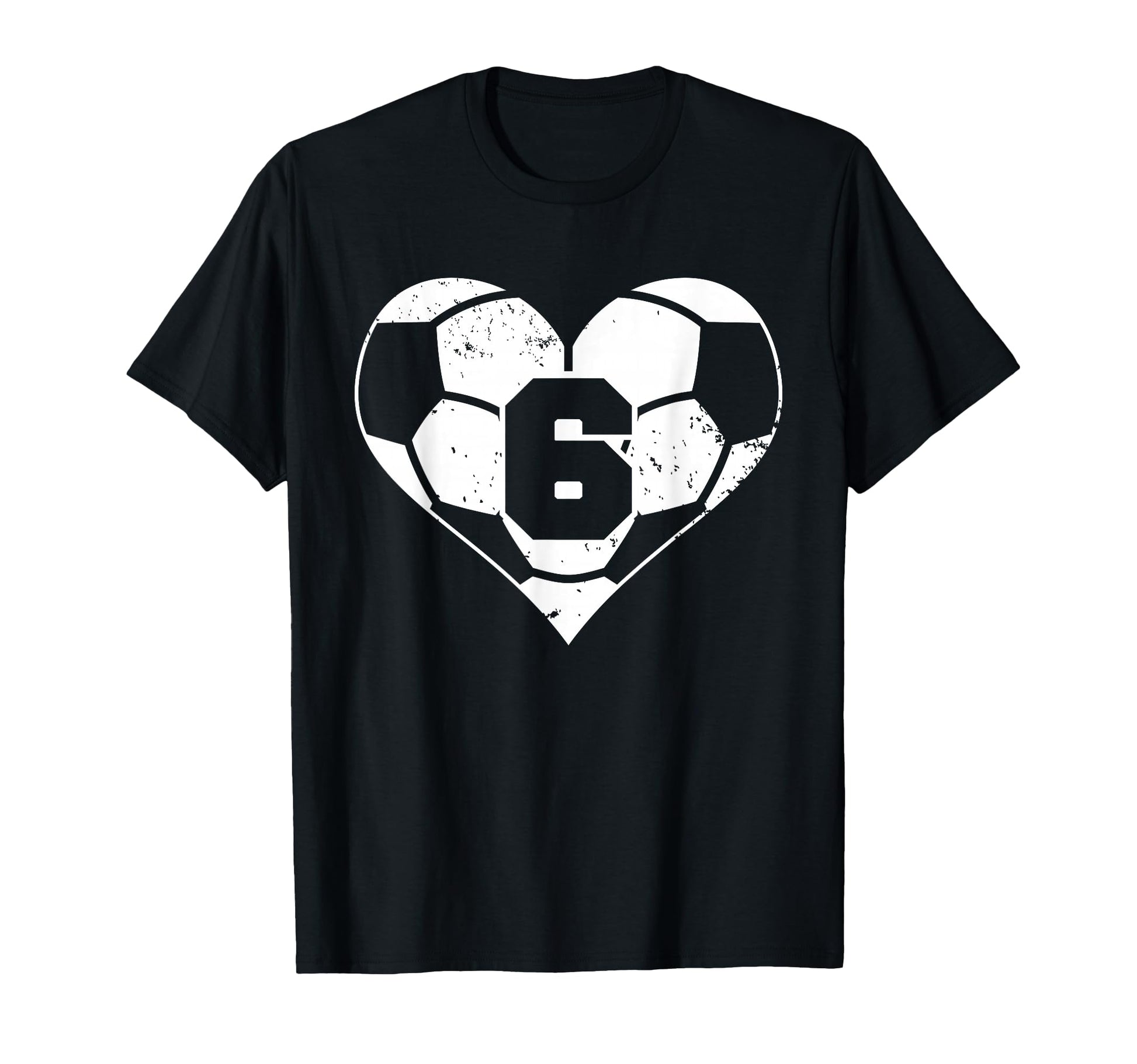 Soccer Number 6 Jersey Funny T-Shirt - Casual Everyday Wear for Adults - T-Shirt, Sweatshirt, Hoodie