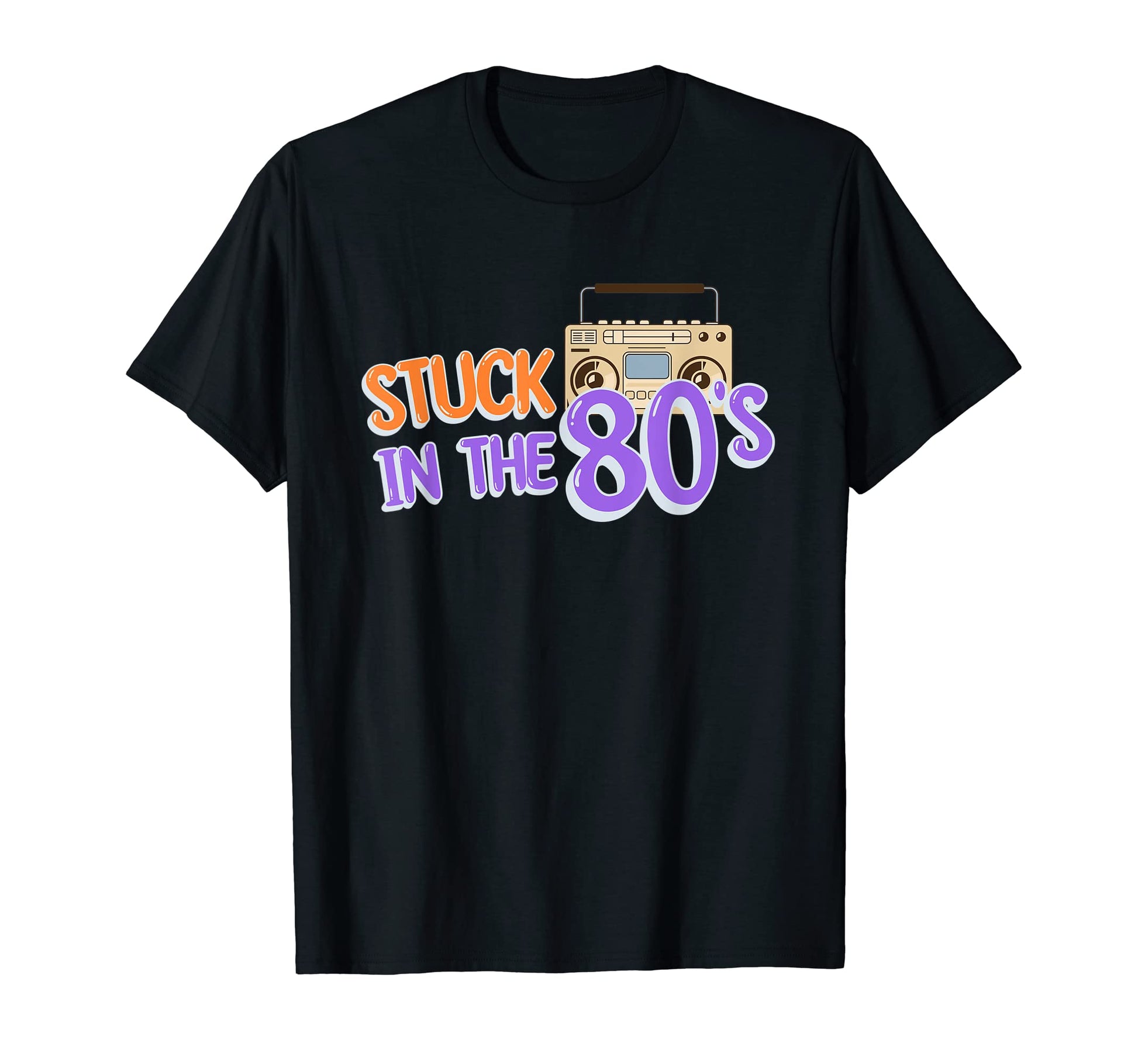 Stuck 80S 1980S Decade 80S Lover T-Shirt - Minimalist Print Men Women - T-Shirt, Sweatshirt, Hoodie