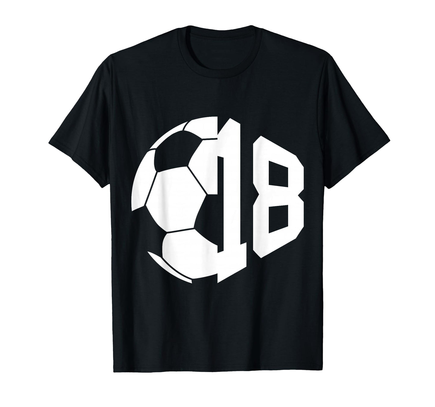 Number 18 Years Soccer 18Th Birthday T-Shirt - Unique Graphic Unisex - T-Shirt, Sweatshirt, Hoodie