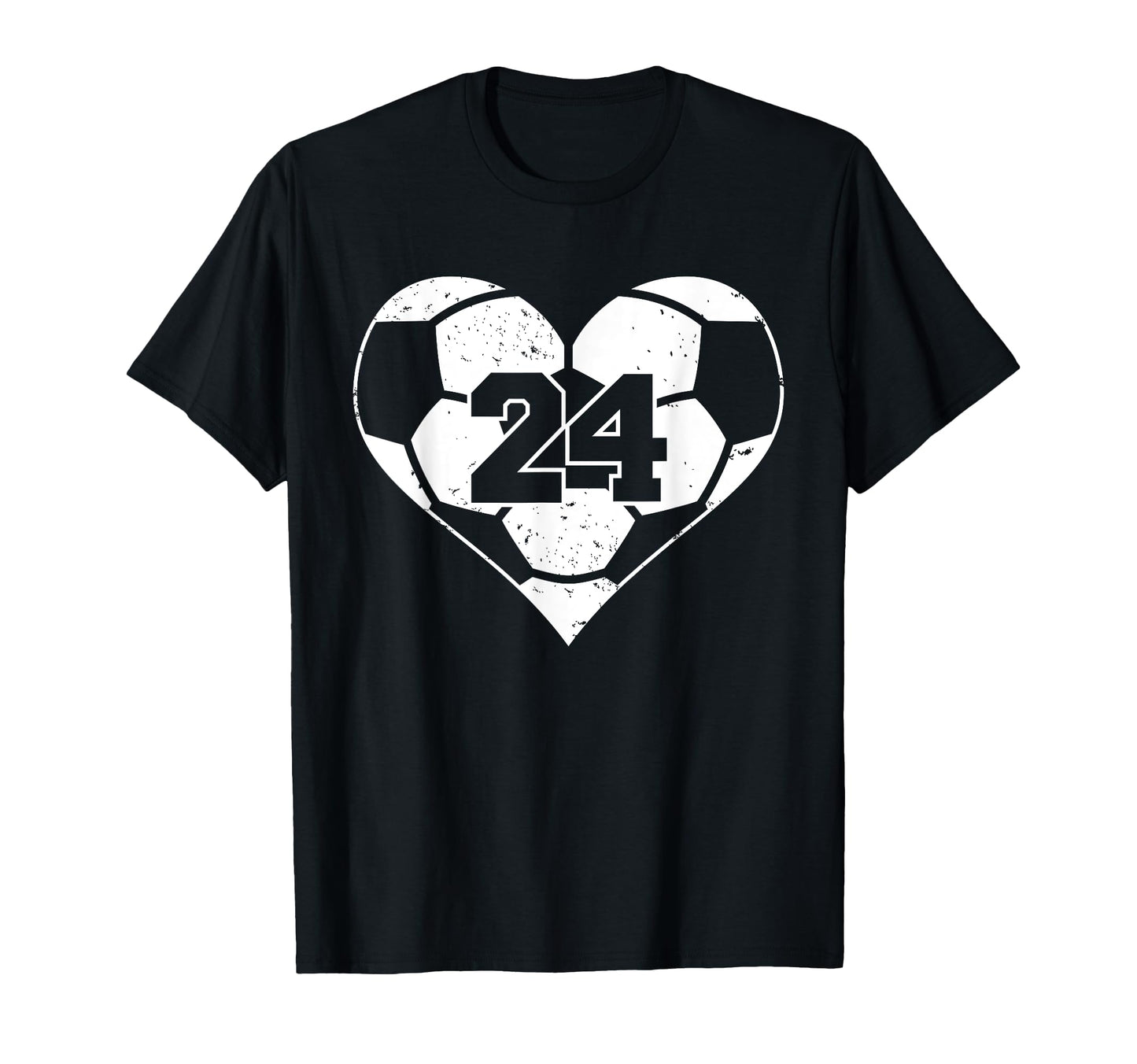 Soccer Number 24 Jersey Funny Soccer T-Shirt - Minimalist Print for Adults - T-Shirt, Sweatshirt, Hoodie