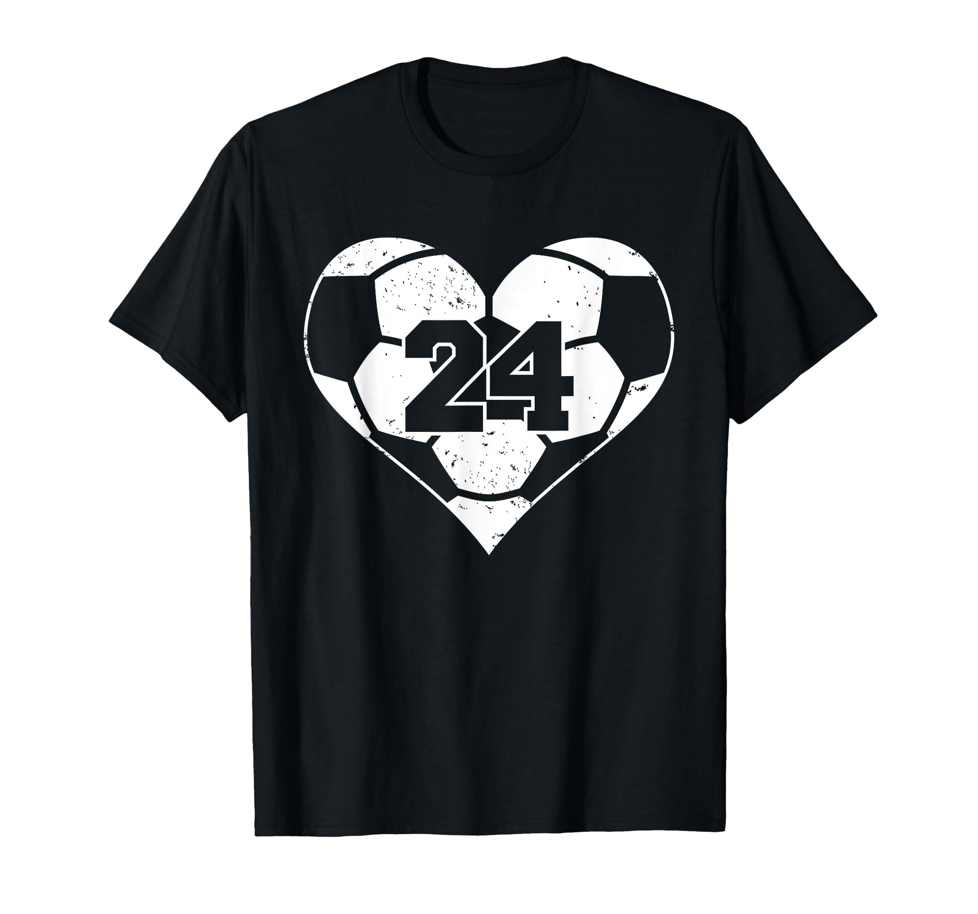 Soccer Number 24 Jersey Funny Soccer T-Shirt - Minimalist Print for Adults - T-Shirt, Sweatshirt, Hoodie