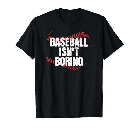 Baseball Seams Isnt Boring Hoodie - Casual Everyday Wear Unisex - T-Shirt, Sweatshirt, Hoodie