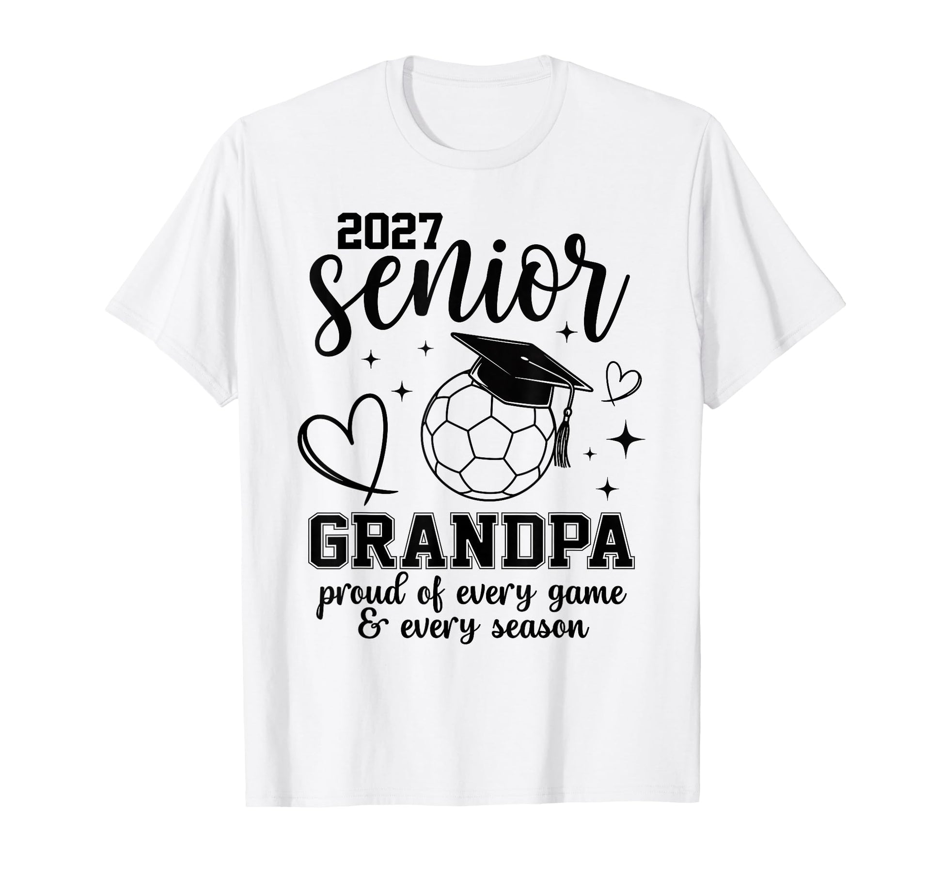 2027 Senior Soccer Grandpa Proud Family T-Shirt - Graphic Print for Adults - T-Shirt, Sweatshirt, Hoodie