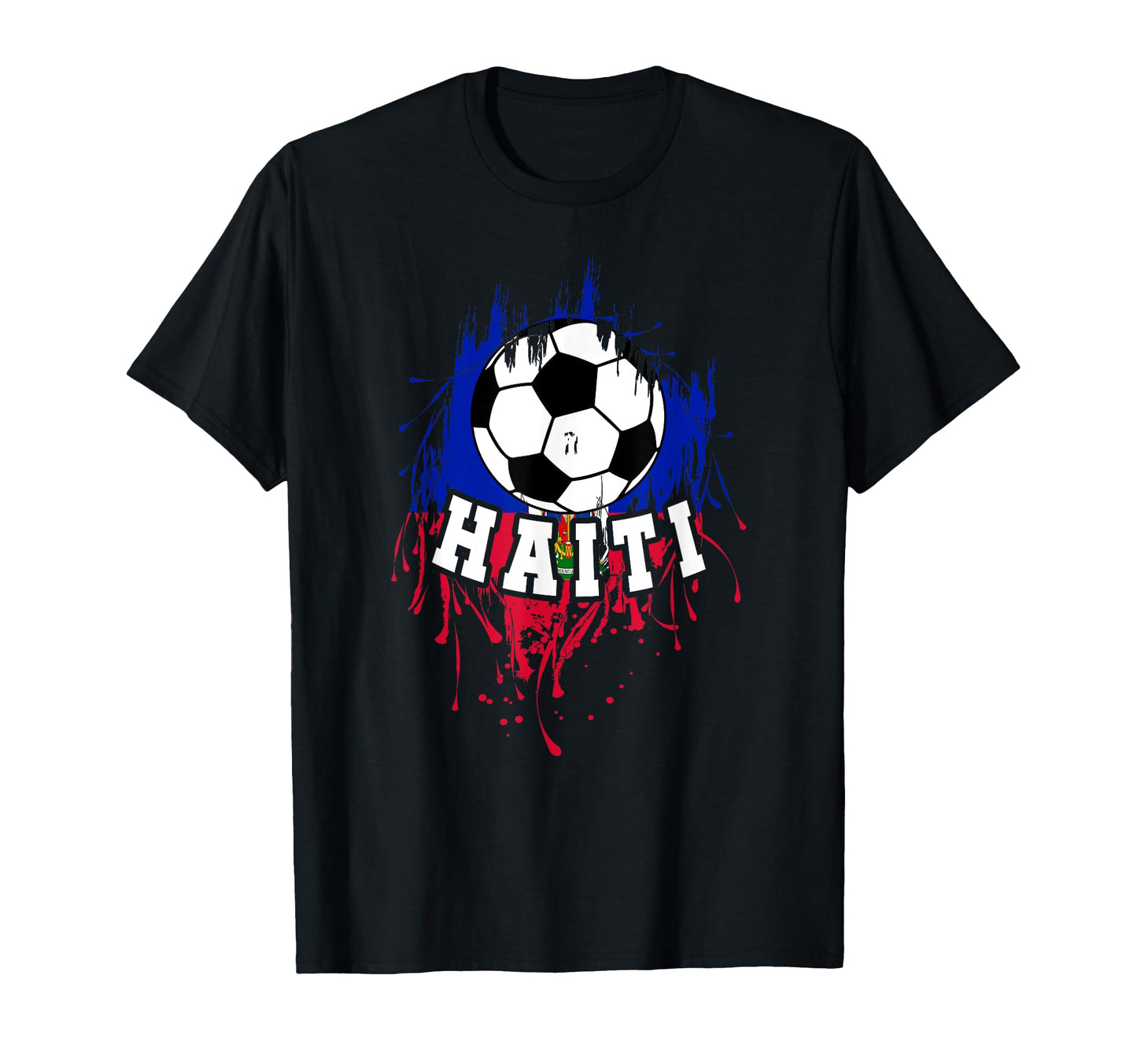 Haiti Soccer Haitian Football Haiti T-Shirt - Custom Art Print Men Women - T-Shirt, Sweatshirt, Hoodie