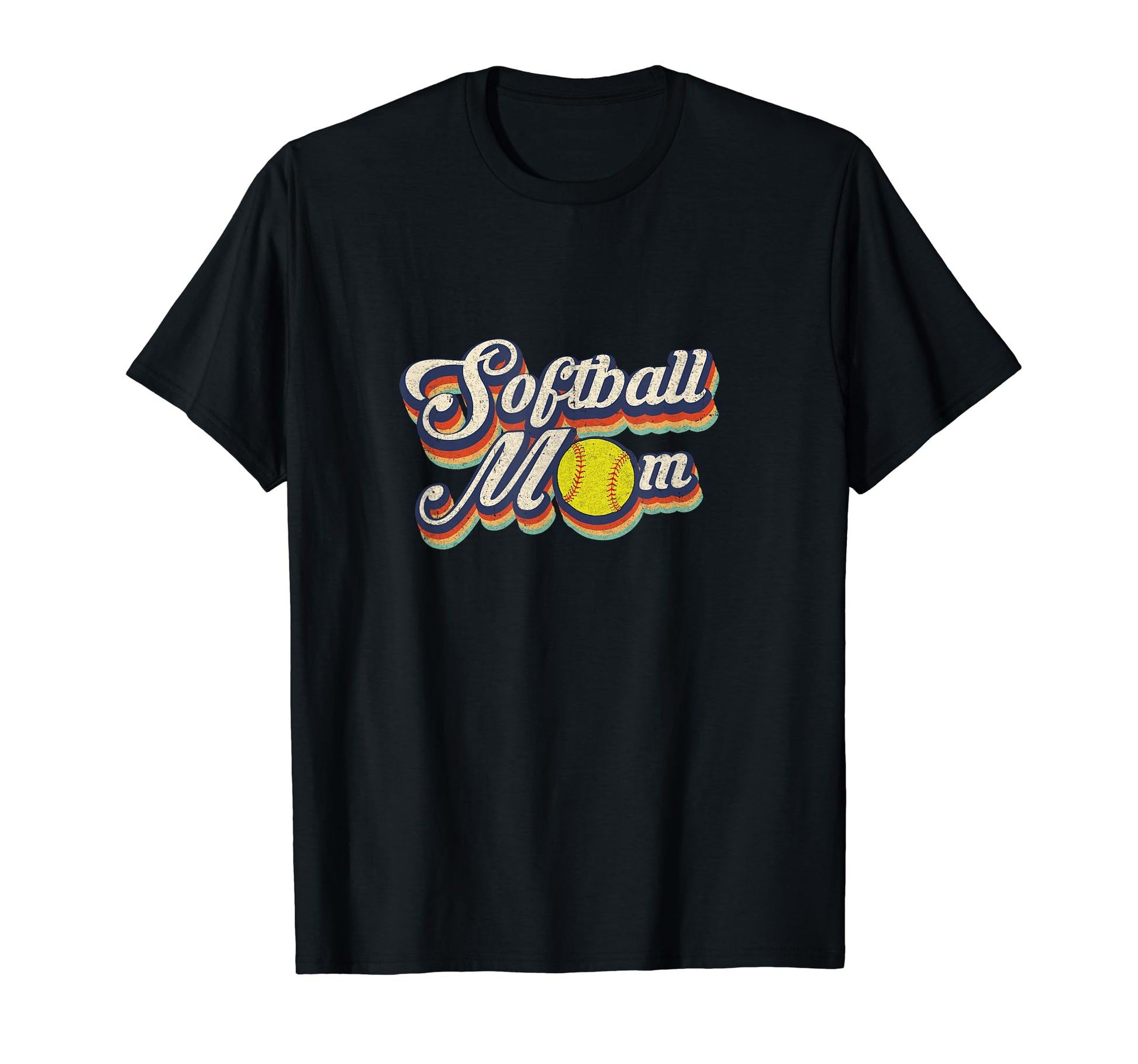 Softball Mom Funny Mothers Day T-Shirt - Custom Art Print for Adults - T-Shirt, Sweatshirt, Hoodie