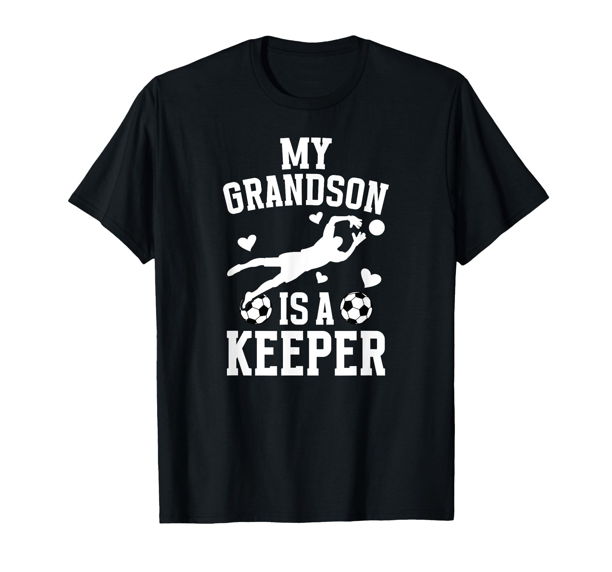 My Grandson Soccer Keeper Grandma Soccer T-Shirt - Graphic Print Unisex - T-Shirt, Sweatshirt, Hoodie