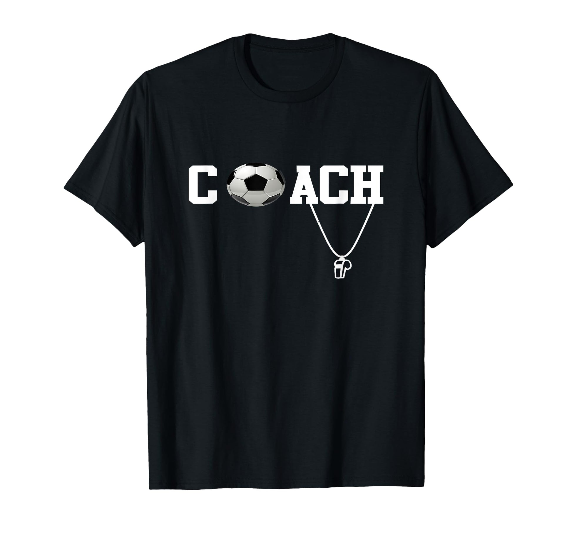 Soccer Coach Whistle Ball Soccer T-Shirt - Custom Art Print Men Women - T-Shirt, Sweatshirt, Hoodie