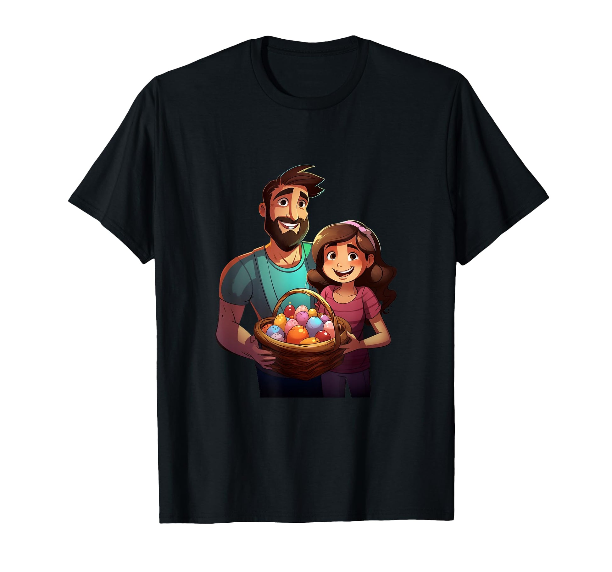 Easter Day Father Dad Daughter Easter Egg T-Shirt - Trendy Graphic Unisex - T-Shirt, Sweatshirt, Hoodie