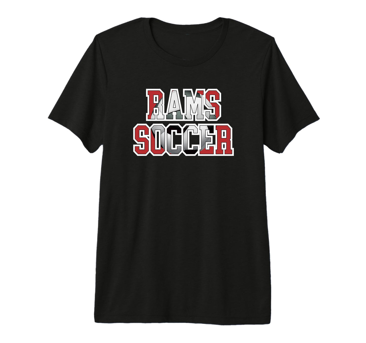 Rams Soccer Mom Game Day Mascot Red T-Shirt - Novelty Apparel for Adults - T-Shirt, Sweatshirt, Hoodie