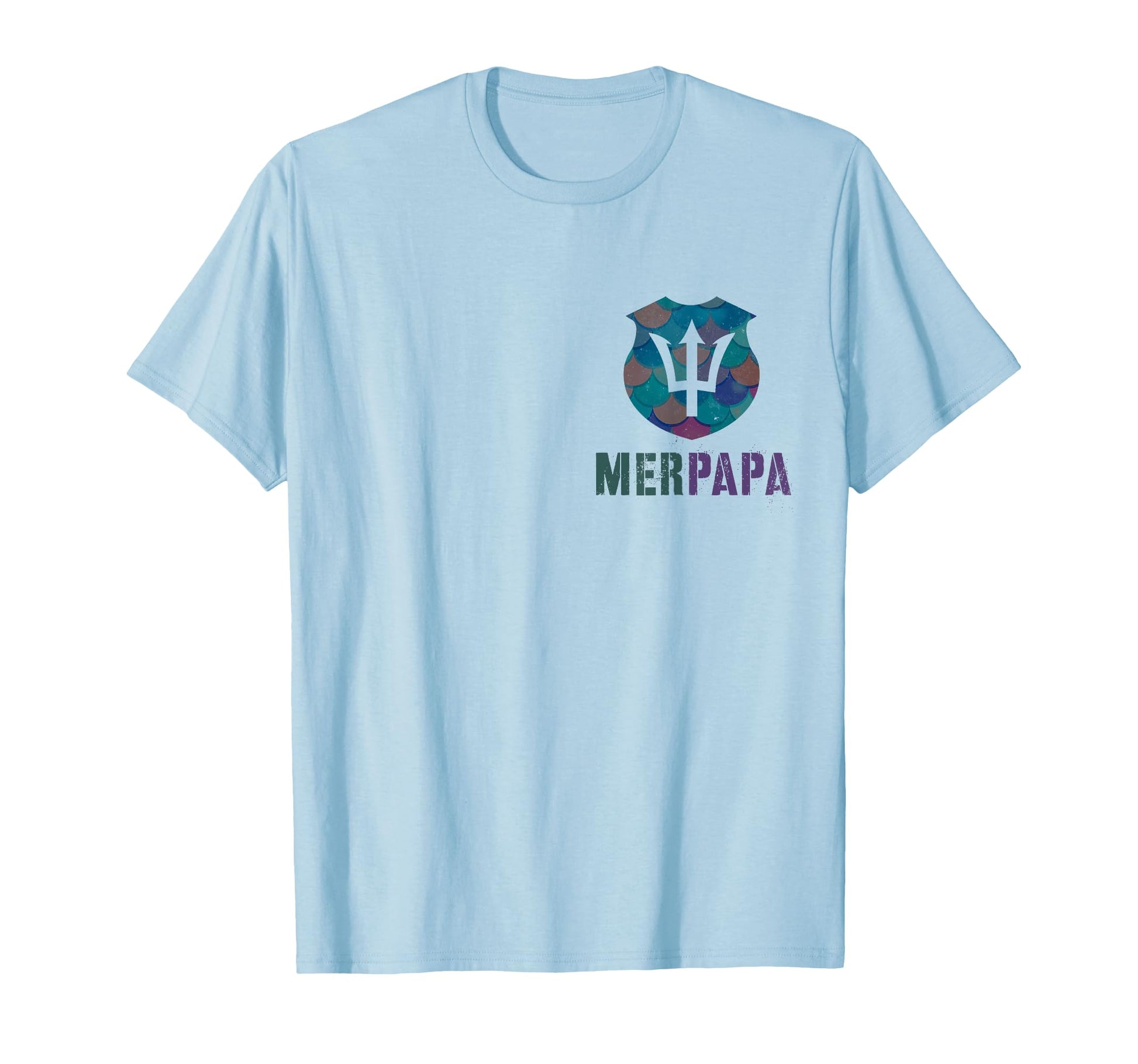 Funny Merpapa Mermaid Security Dad T-Shirt - Fun Novelty Design for Adults - T-Shirt, Sweatshirt, Hoodie