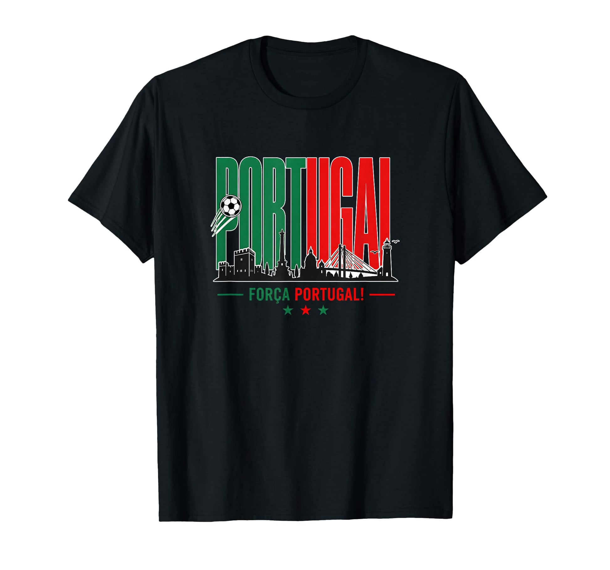 Portugal Soccer Forca Portugal T-Shirt - Custom Art Print Men Women - T-Shirt, Sweatshirt, Hoodie