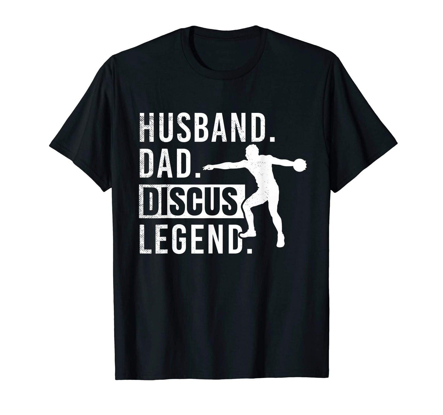 Discus Throw Husband Dad And Legend T-Shirt - Graphic Print for Adults - T-Shirt, Sweatshirt, Hoodie