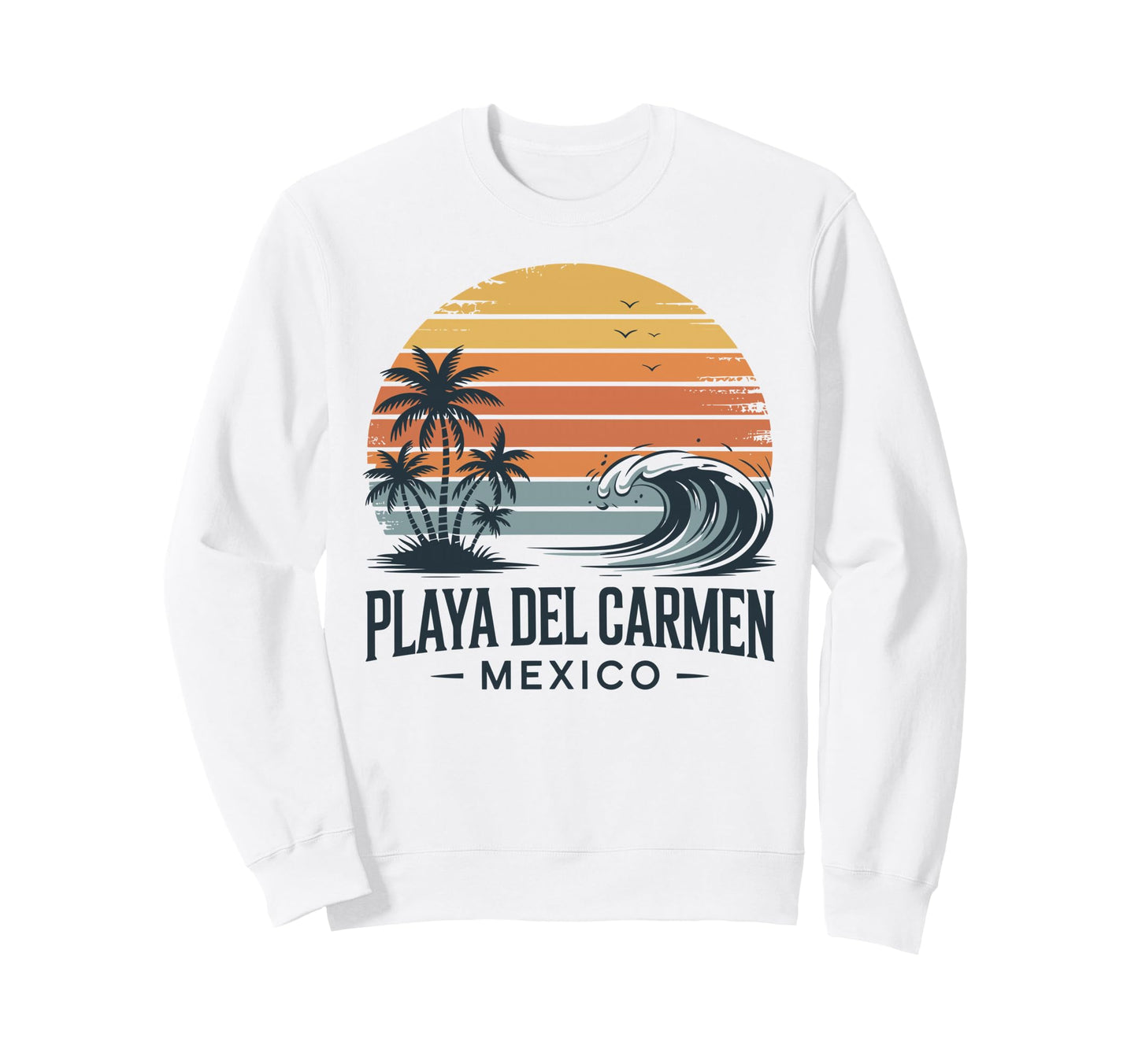 Playa Del Carmen Mexico Beach Sweatshirt - Custom Art Print Men Women - T-Shirt, Sweatshirt, Hoodie