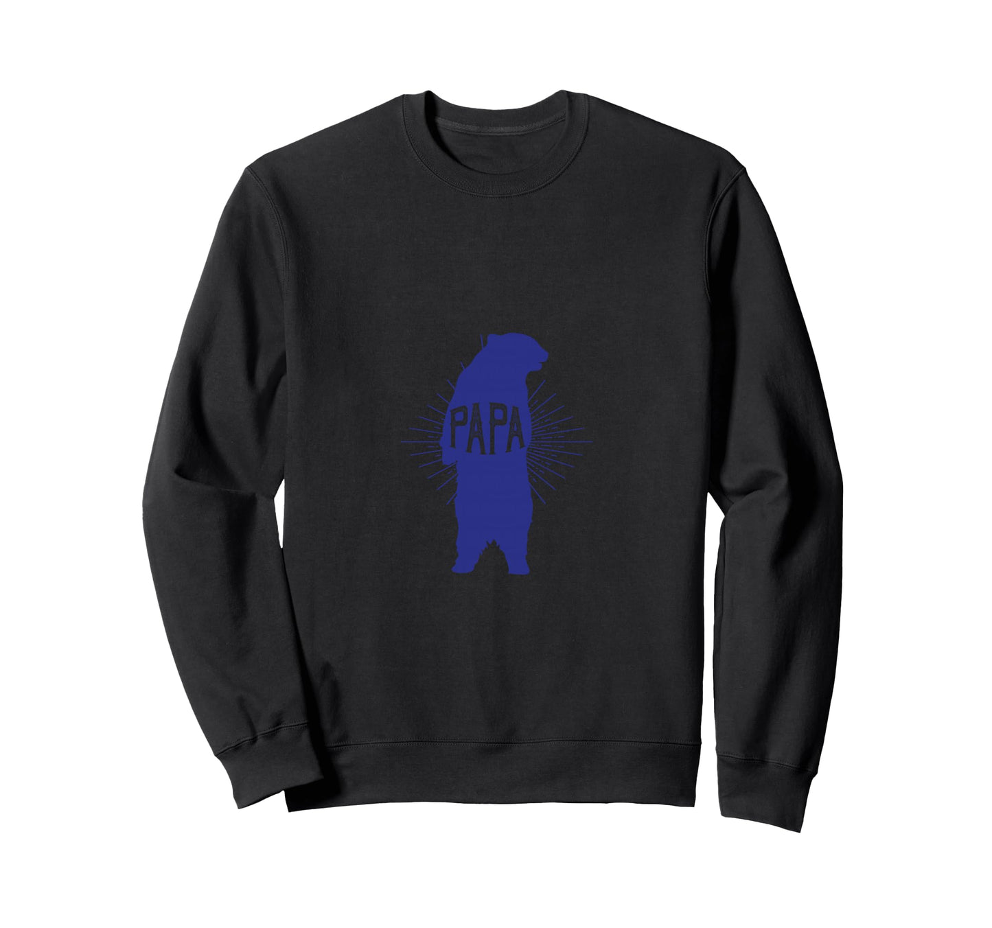 Papa Bear Silhouette Father Emblem Sweatshirt - Fun Novelty Design Unisex - T-Shirt, Sweatshirt, Hoodie