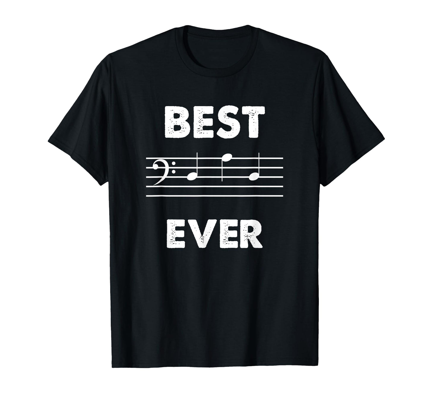 Best Dad Ever Bass Clef Musician T-Shirt - Graphic Print for Adults - T-Shirt, Sweatshirt, Hoodie