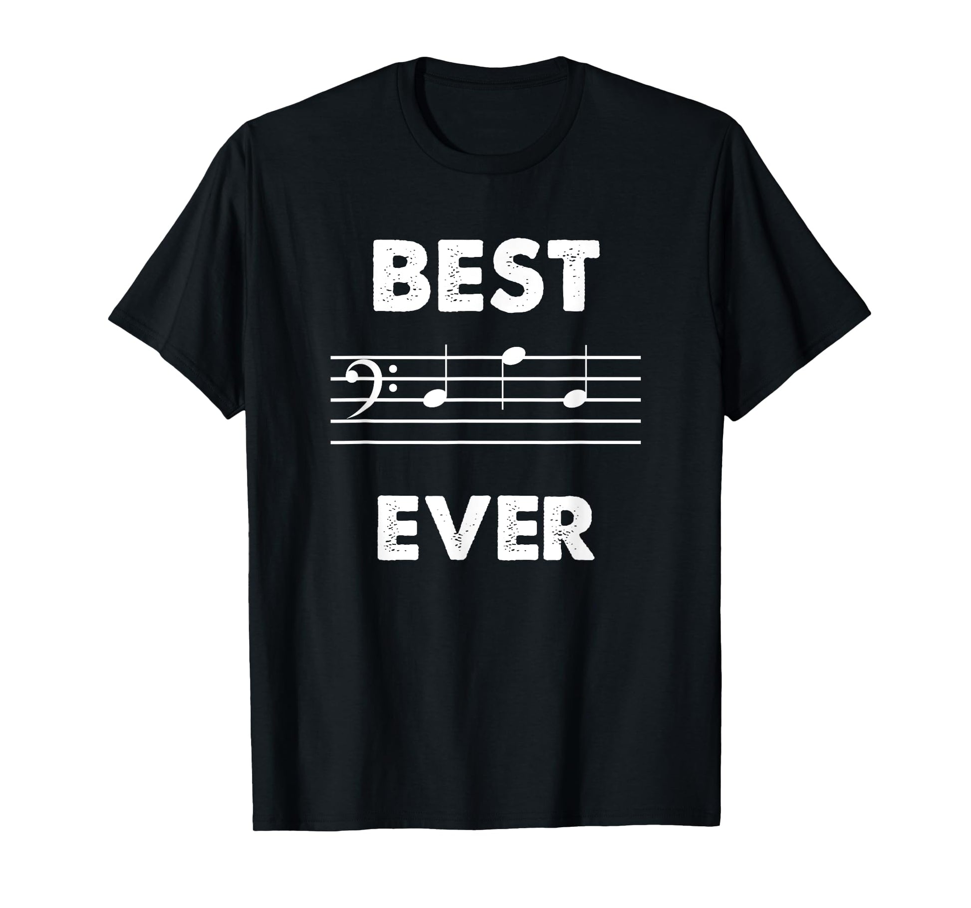 Best Dad Ever Bass Clef Musician T-Shirt - Graphic Print for Adults - T-Shirt, Sweatshirt, Hoodie