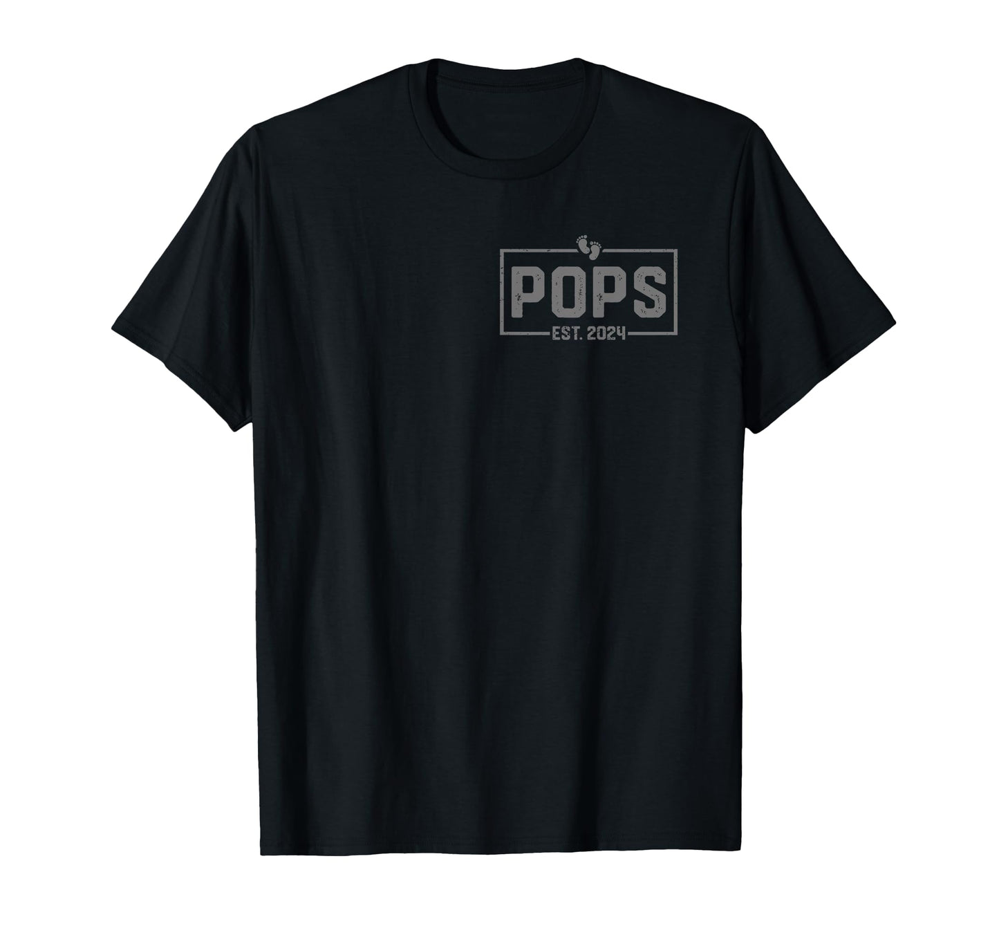 Pops Est 2024 Pops 2024 Logo New Grandpa T-Shirt - Minimalist Print Unisex - T-Shirt, Sweatshirt, Hoodie