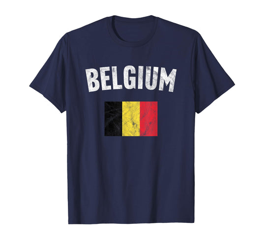 Belgium Flag T-Shirt - Trendy Graphic Men Women - T-Shirt, Sweatshirt, Hoodie