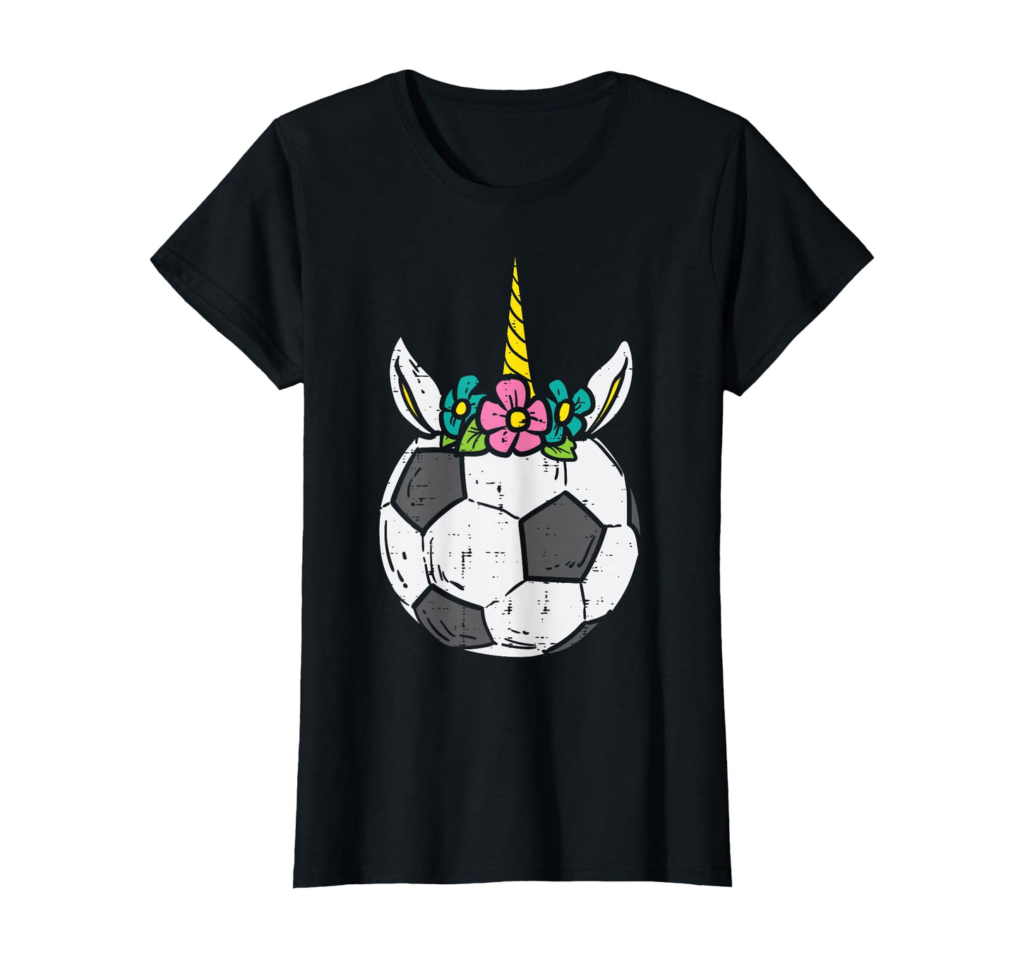Unicorn Head Soccer Ball Football Player T-Shirt - Trendy Graphic Men Women - T-Shirt, Sweatshirt, Hoodie
