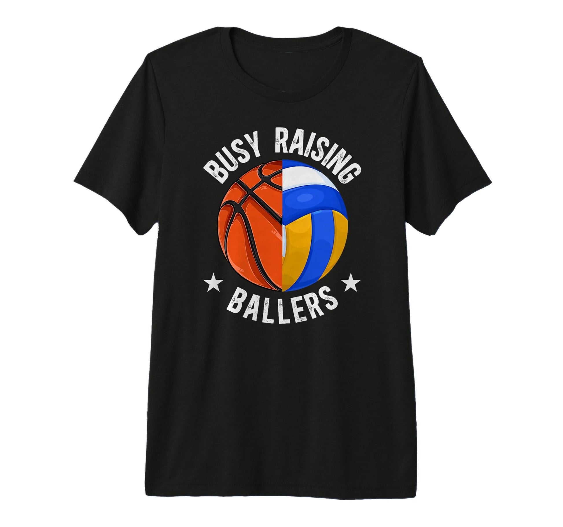 Mens Busy Raising Ballers Volleyball T-Shirt - Minimalist Print Men Women - T-Shirt, Sweatshirt, Hoodie