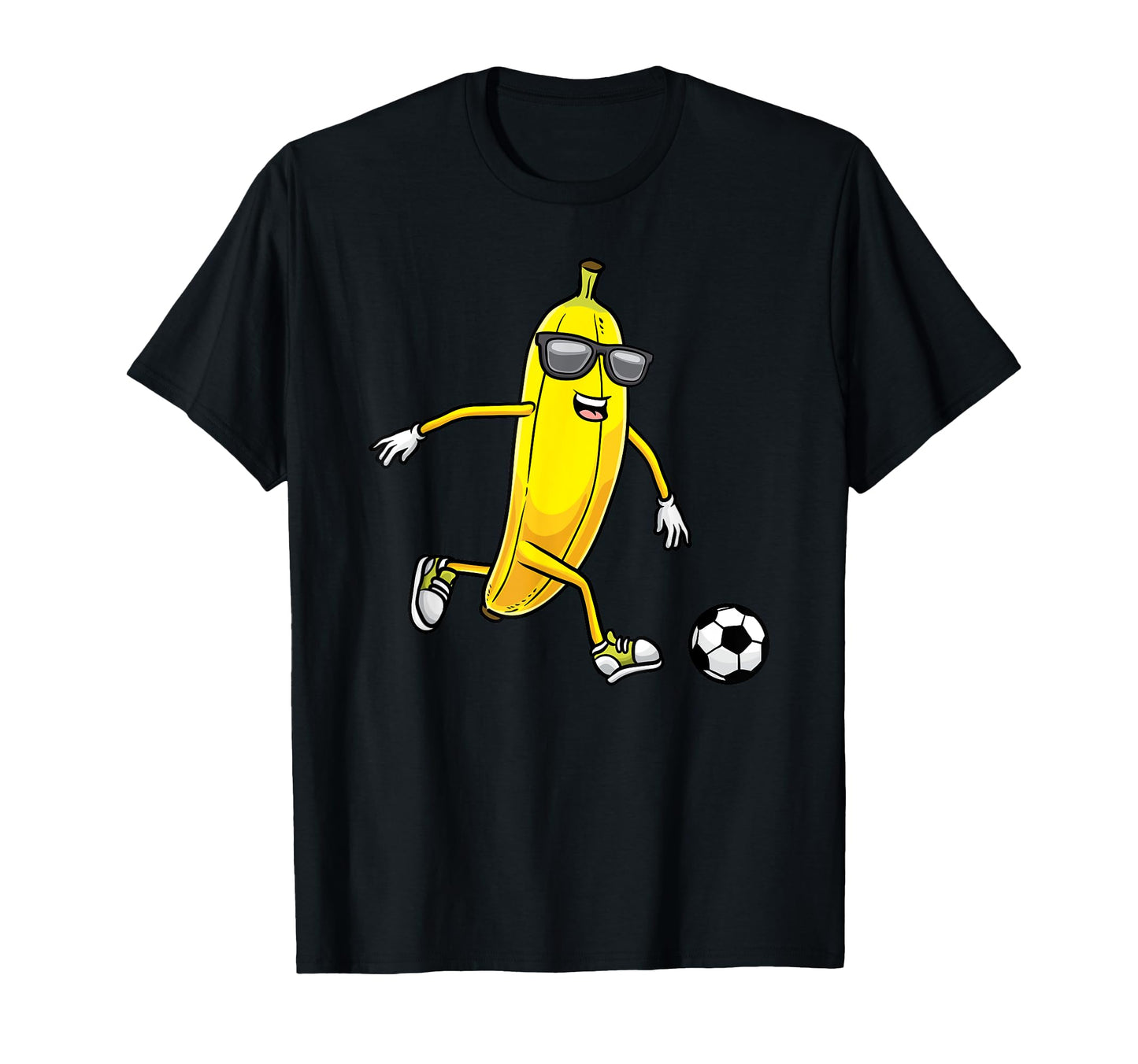 Banana Playing Soccer Fruit Soccer Player T-Shirt - Streetwear Style Unisex - T-Shirt, Sweatshirt, Hoodie