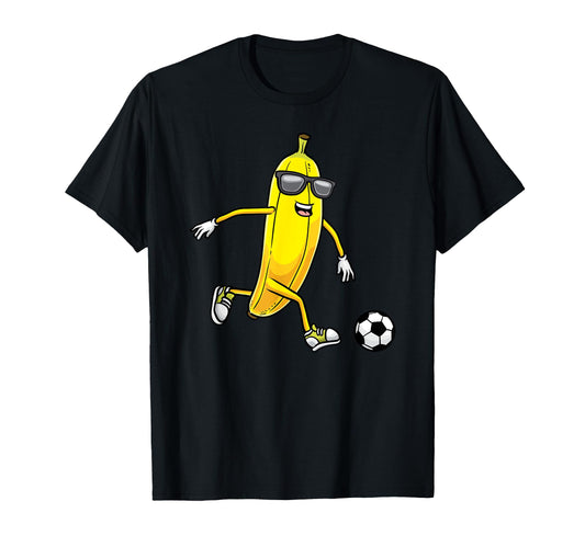 Banana Playing Soccer Fruit Soccer Player T-Shirt - Streetwear Style Unisex - T-Shirt, Sweatshirt, Hoodie