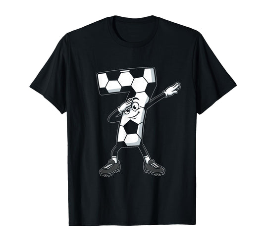 7Th Birthday 7 Year Old Soccer Birthday T-Shirt - Graphic Print Unisex - T-Shirt, Sweatshirt, Hoodie