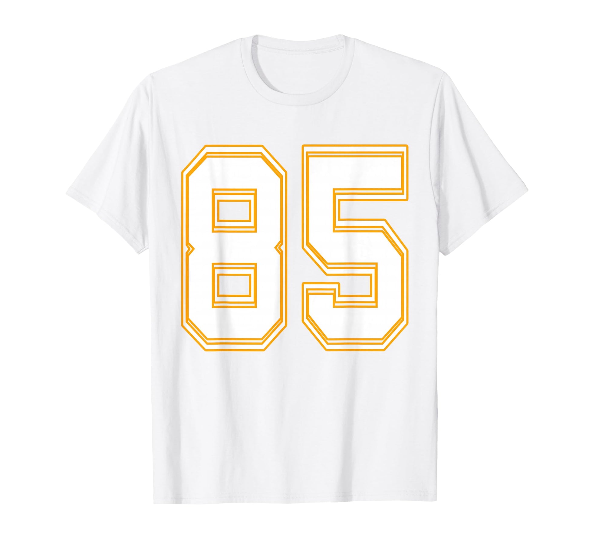 Number 85 Red Yellow White Football T-Shirt - Fun Novelty Design Unisex - T-Shirt, Sweatshirt, Hoodie