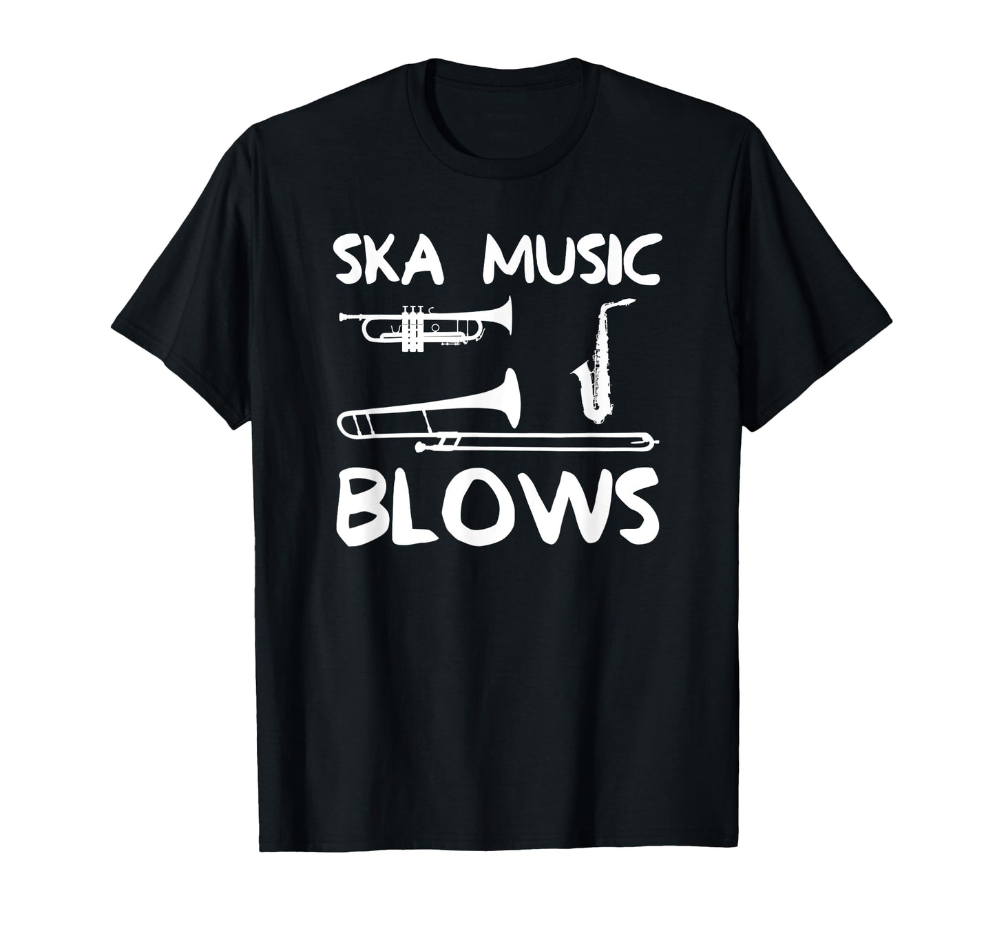 Funny Ska Music Blows Punk Band Dad T-Shirt - Graphic Print for Adults - T-Shirt, Sweatshirt, Hoodie
