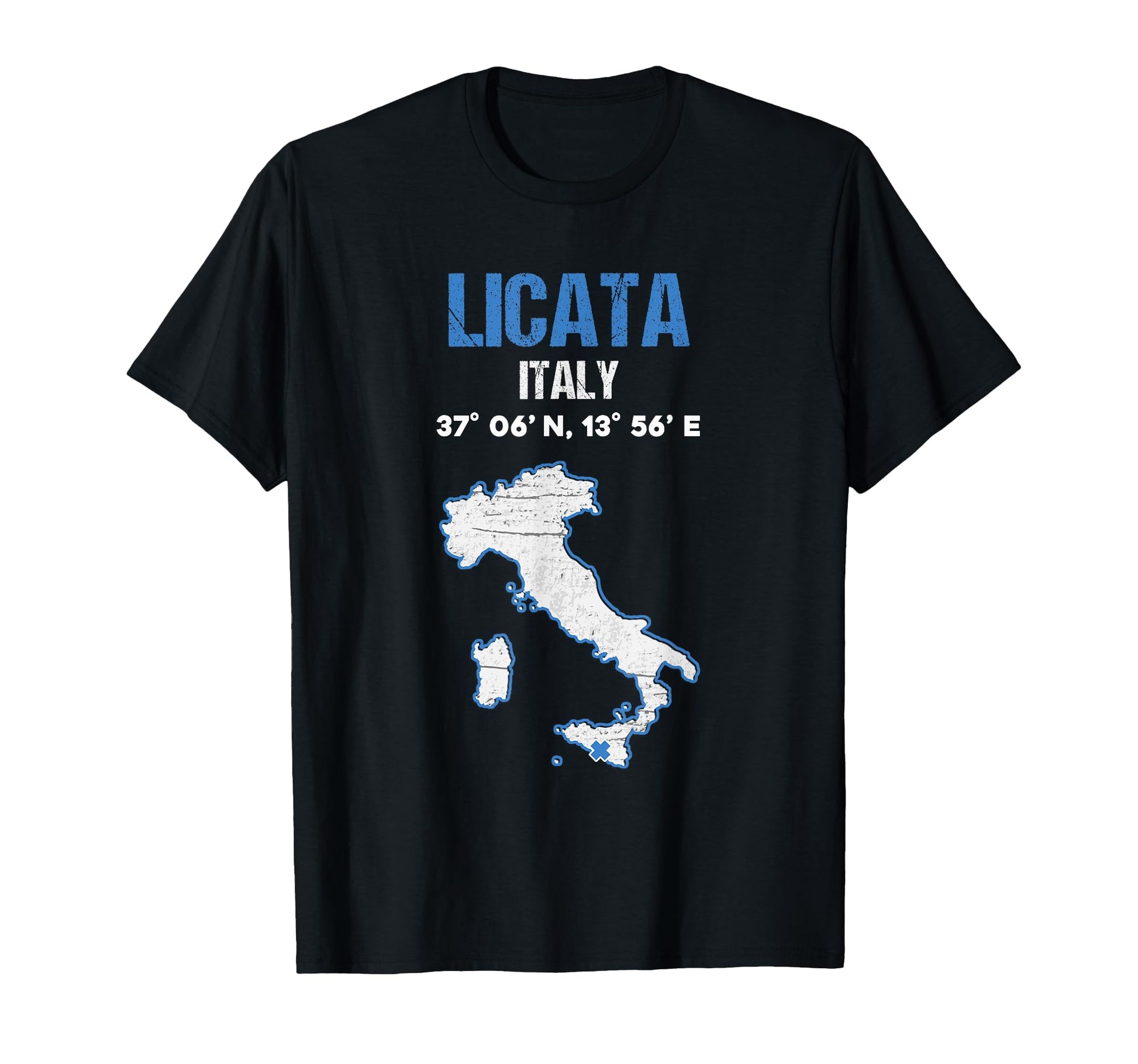Licata Italy City T-Shirt - Custom Art Print Men Women - T-Shirt, Sweatshirt, Hoodie