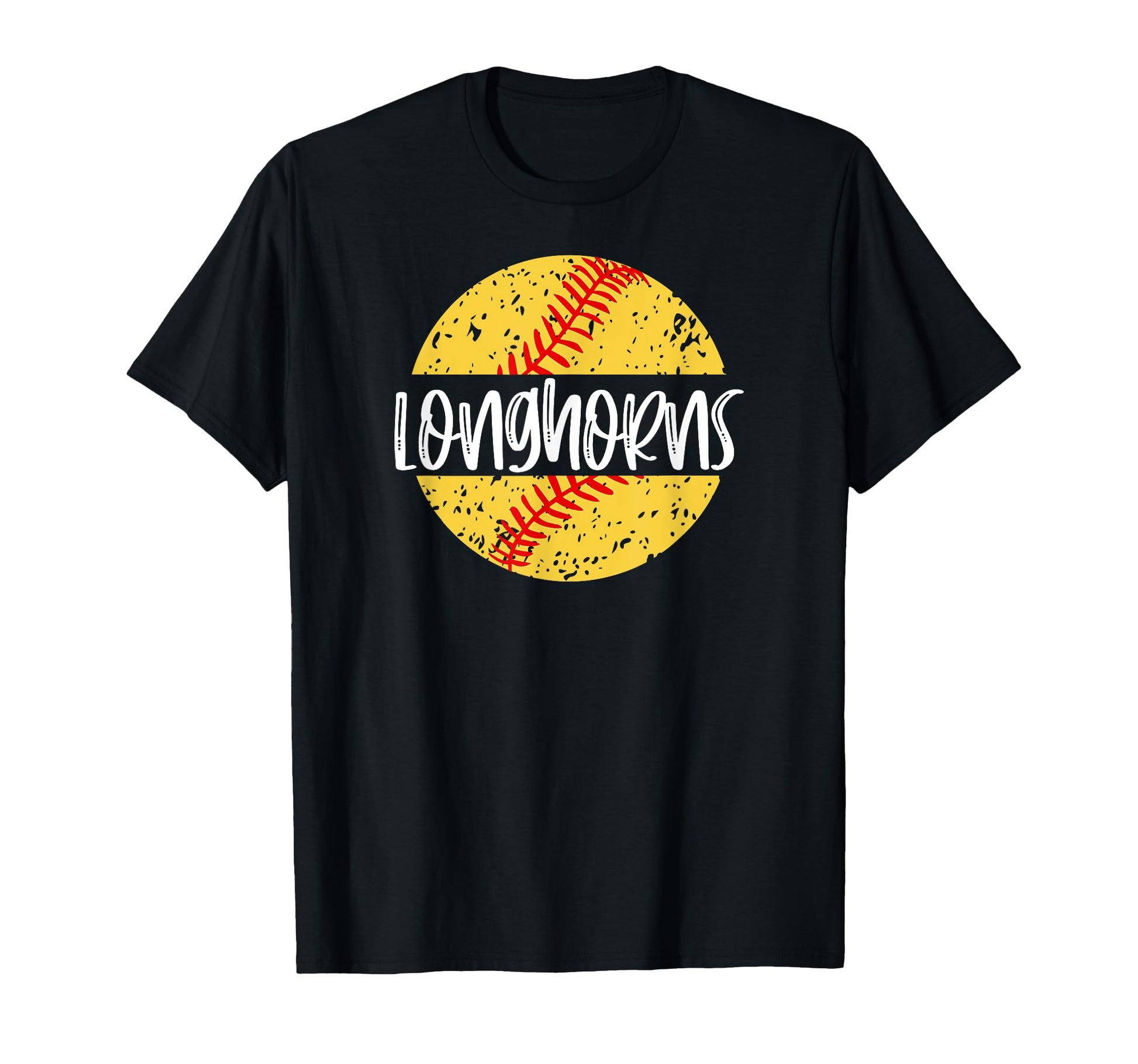 Longhorns Softball Team Mascot School T-Shirt - Novelty Apparel for Adults - T-Shirt, Sweatshirt, Hoodie