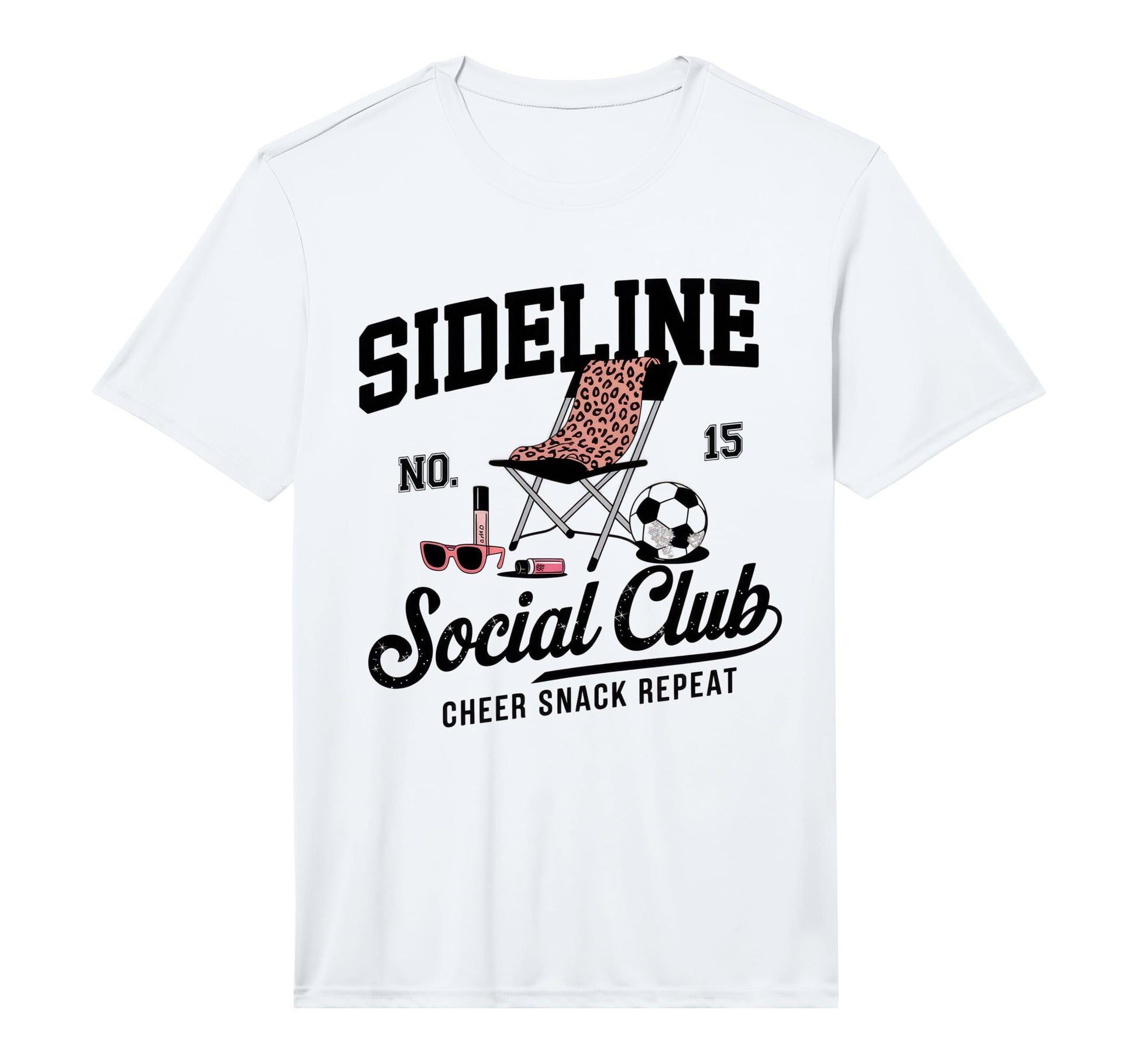 Sideline Social Club Soccer Mom Game Day T-Shirt - Custom Art Print Unisex - T-Shirt, Sweatshirt, Hoodie