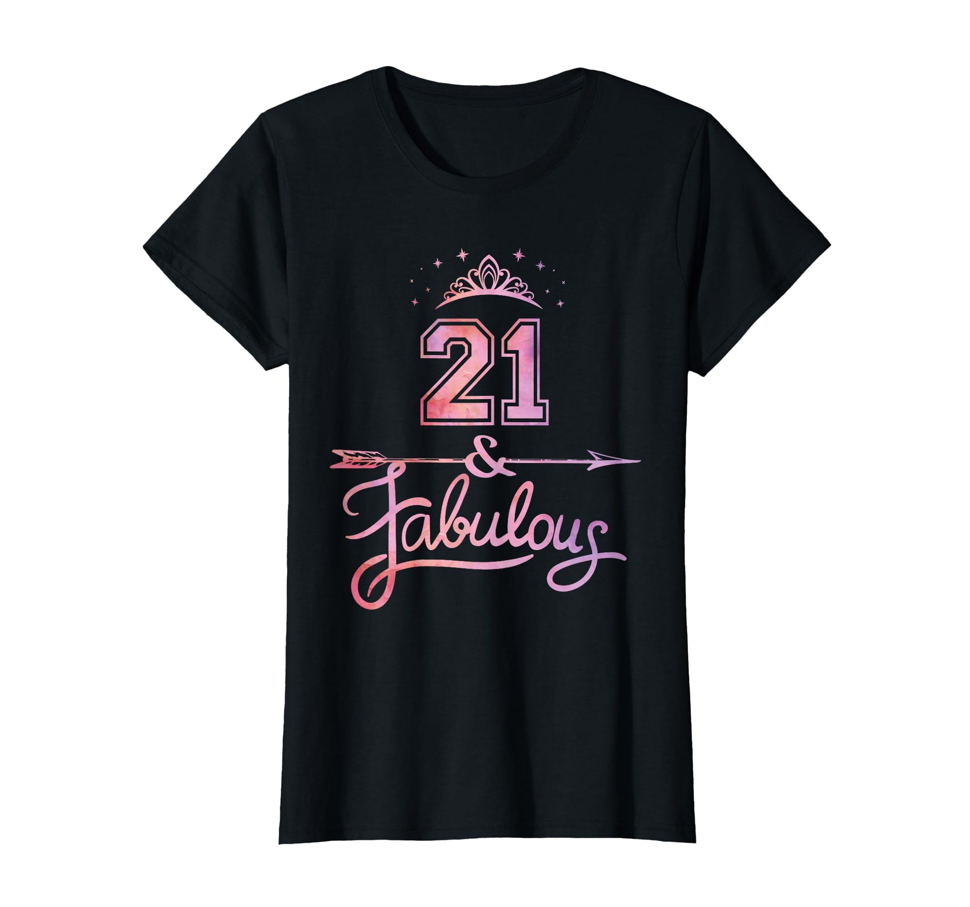 21 Years Old And Fabulous Happy 21St T-Shirt - Graphic Print for Adults - T-Shirt, Sweatshirt, Hoodie
