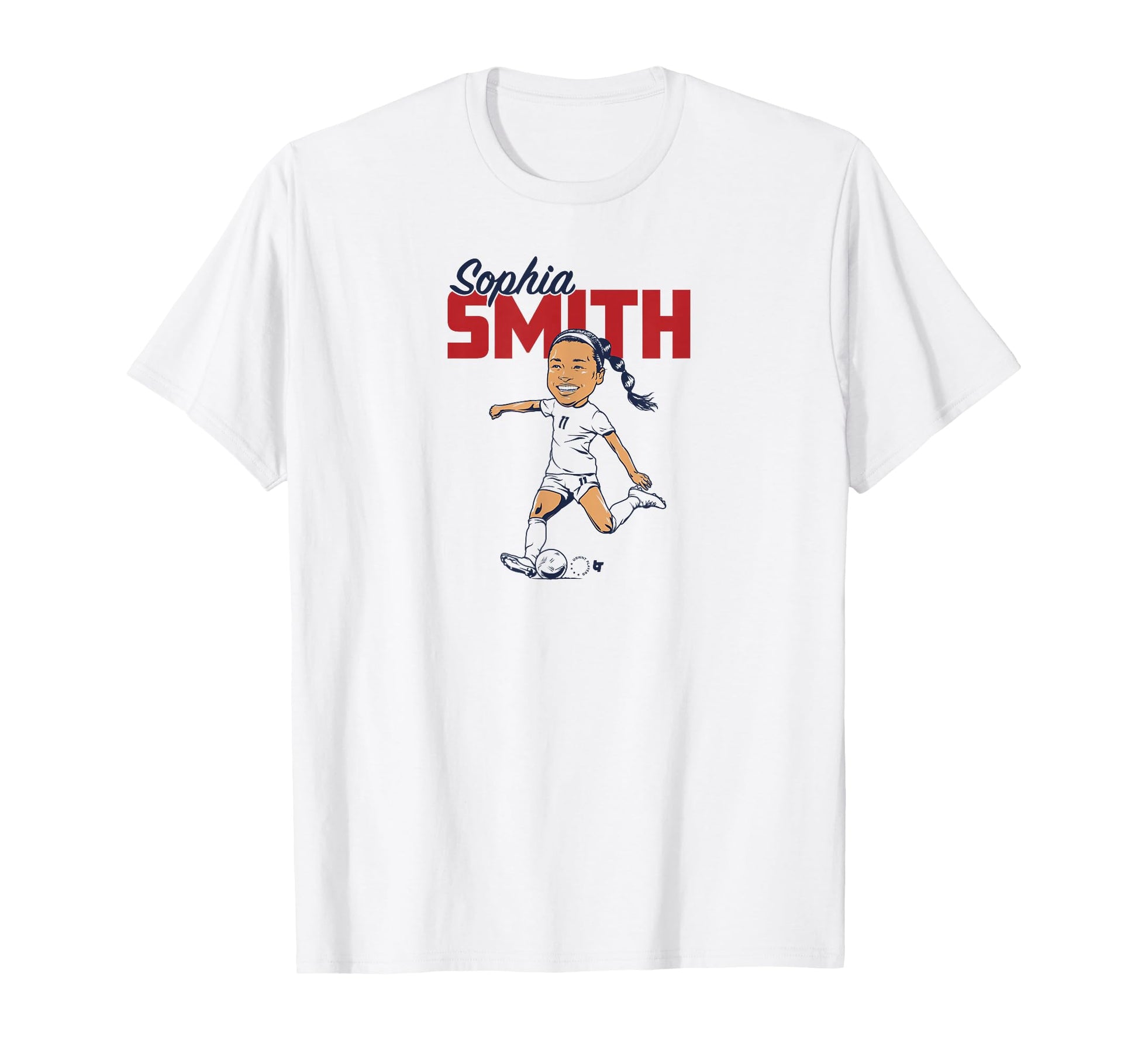 Sophia Smith Caricature Uswnt Players T-Shirt - Unique Graphic for Adults - T-Shirt, Sweatshirt, Hoodie